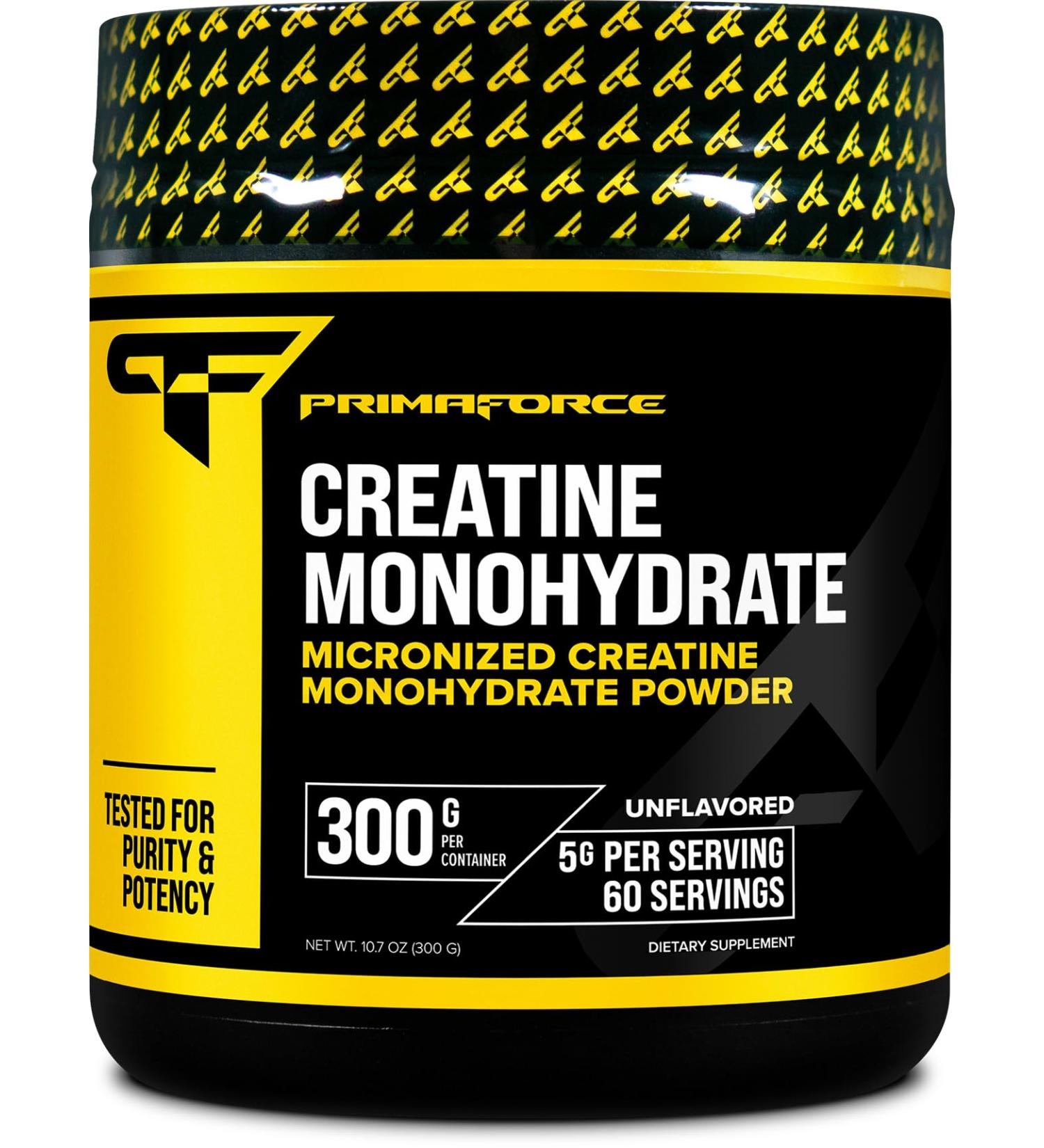 Primaforce Creatine Monohydrate Powder - 300g Micronized Gluten Free & Non-GMO | Best International Shipping - Buy Online on GoSupps.com