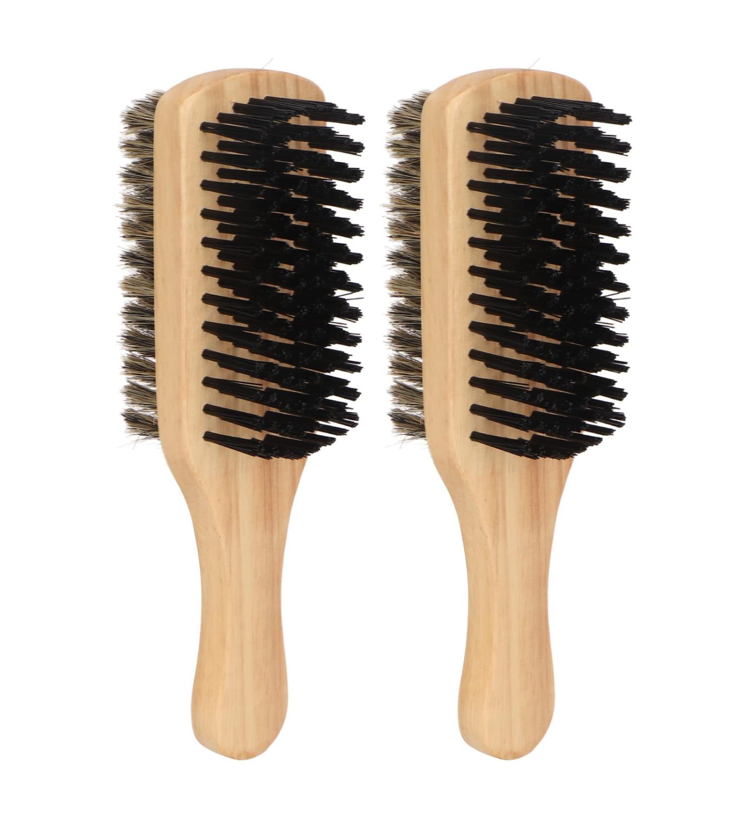Jiawu Beard Brush - Double-Sided Ergonomic Bristle Brush for Home Salon & Pet Care | Skin-Friendly & Portable - Buy Online on GoSupps.com