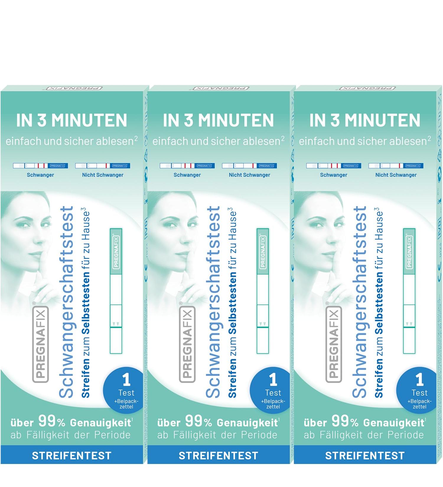 Pregnafix Patrol Test - Fast & Reliable Pregnancy Test Results in 3 Minutes Use From Due Date - Buy Online on GoSupps.com