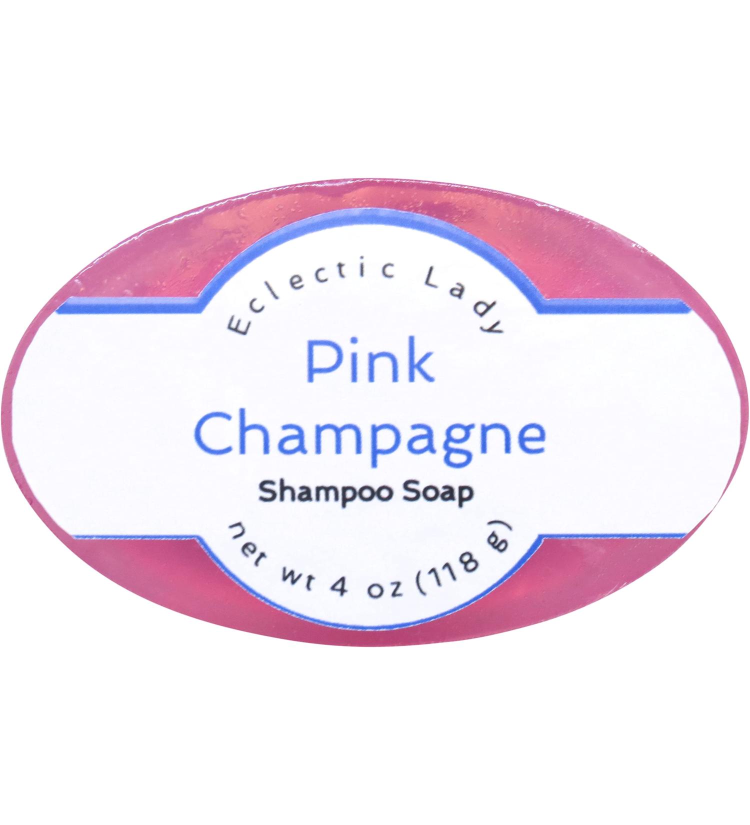 Pink Champagne Shampoo Soap Bar - Eco-Friendly Argan Oil & Silk Protein | Eclectic Lady - 4 oz - Buy Online on GoSupps.com