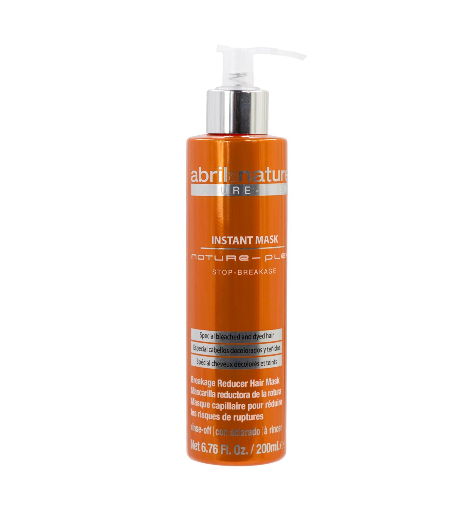 abril et nature - Nature Plex STOP Cassure - Masque Professionnel pour Cheveux Ab m s ou Trait s - Pr vention Protection et R paration - Avant et Apr s les Traitements Techniques - 200 ml 200 ml (Lot de 1) STOP Breakage - Buy Online on GoSupps.com