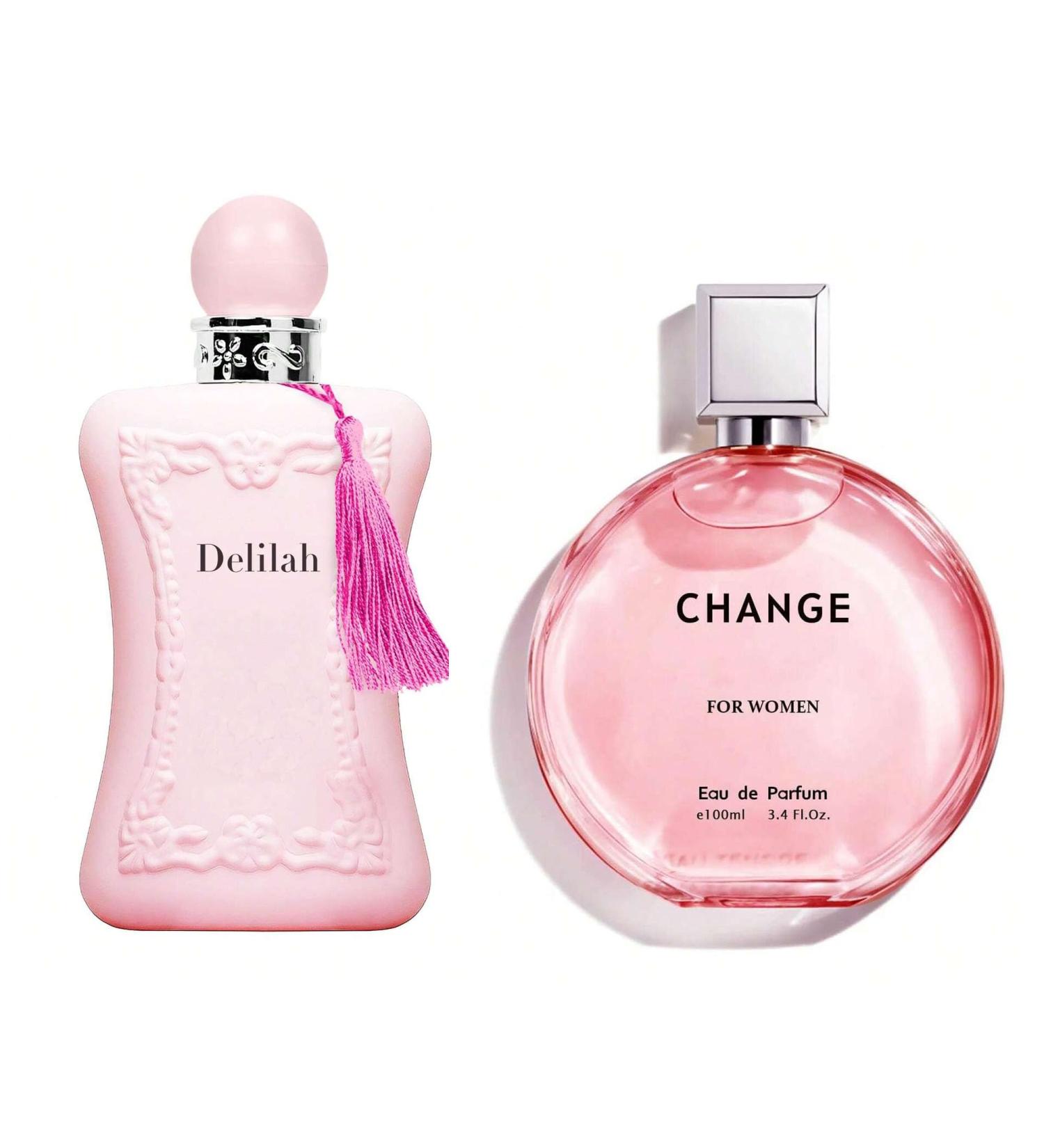 Women's Delilah&Change Women Perfume Set Romantic Floral Scent Eau De Parfum Spray for Women 3.4 Fl Oz Each Bottle Daily Used Fragrance - Buy Online on GoSupps.com