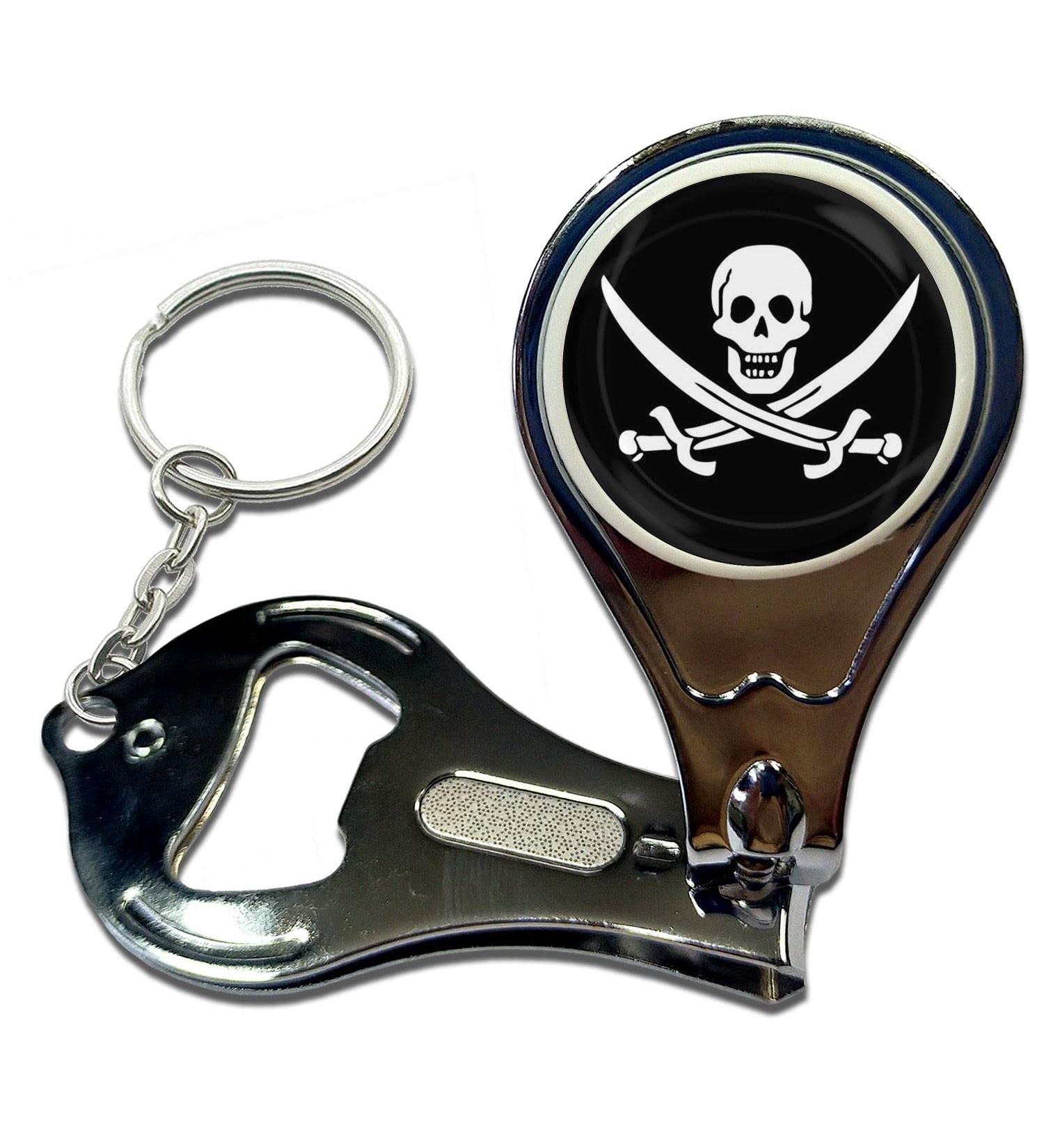 BadgeBeast.co.uk Jolly Roger - Key Ring Bottle Opener and Nail Clipper - Buy Online on GoSupps.com