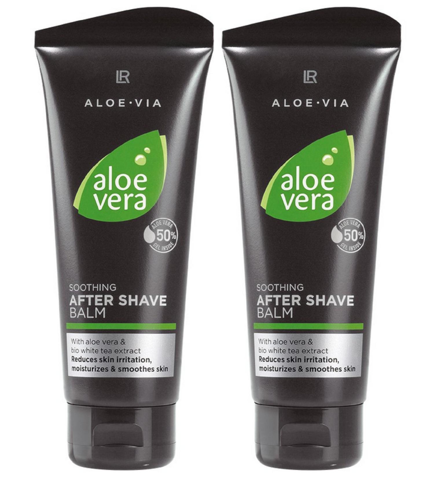 1a LR 2x20401 Aloe Vera - After Shave Balm 50% Aloe Vera Balm 2 x 100 ml by L R