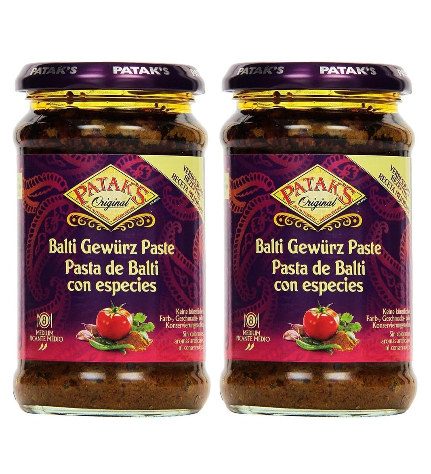  ganaric Patak Balti Paste 295g (Pack of 2) - Adds Taste & Flavor to Meals - Ready to Consume Dough Simplifies & Speeds Cooking Process - Buy Online on GoSupps.com