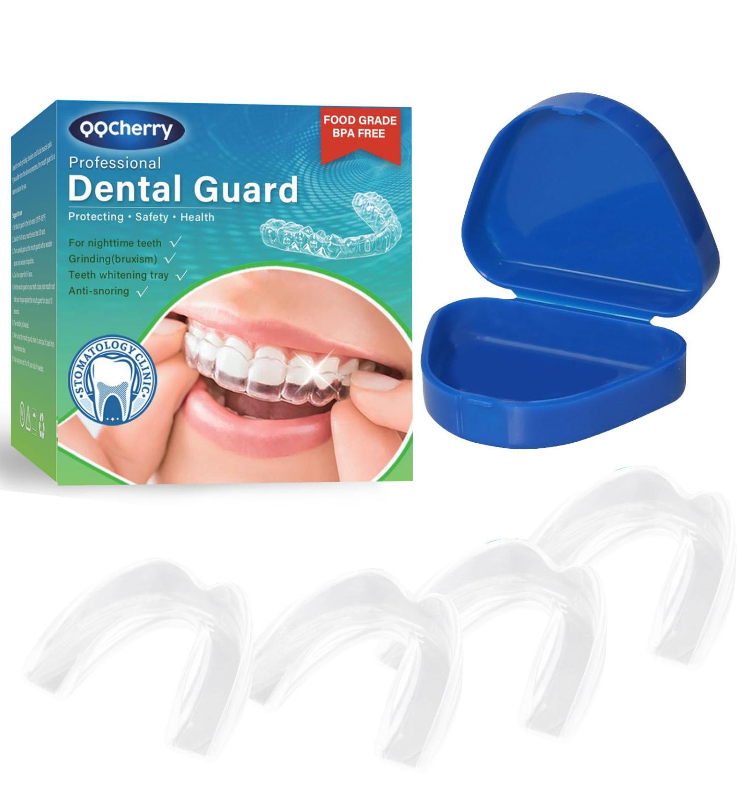 Mouth Guard for Grinding Teeth 4Pack Mouth Guards for Teeth Grinding at Sport Athletic & Deep Sleep 2 Sizes Professional Mouth Guard for Grinding Teeth Night Guard & Day Guard - Buy Online on GoSupps.com