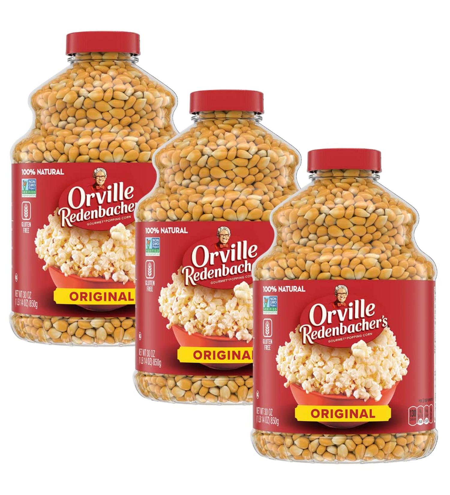 Orville Redenbacher Organic Popcorn Kernel Jar 30 oz - Pack of 3 - Buy Online on GoSupps.com