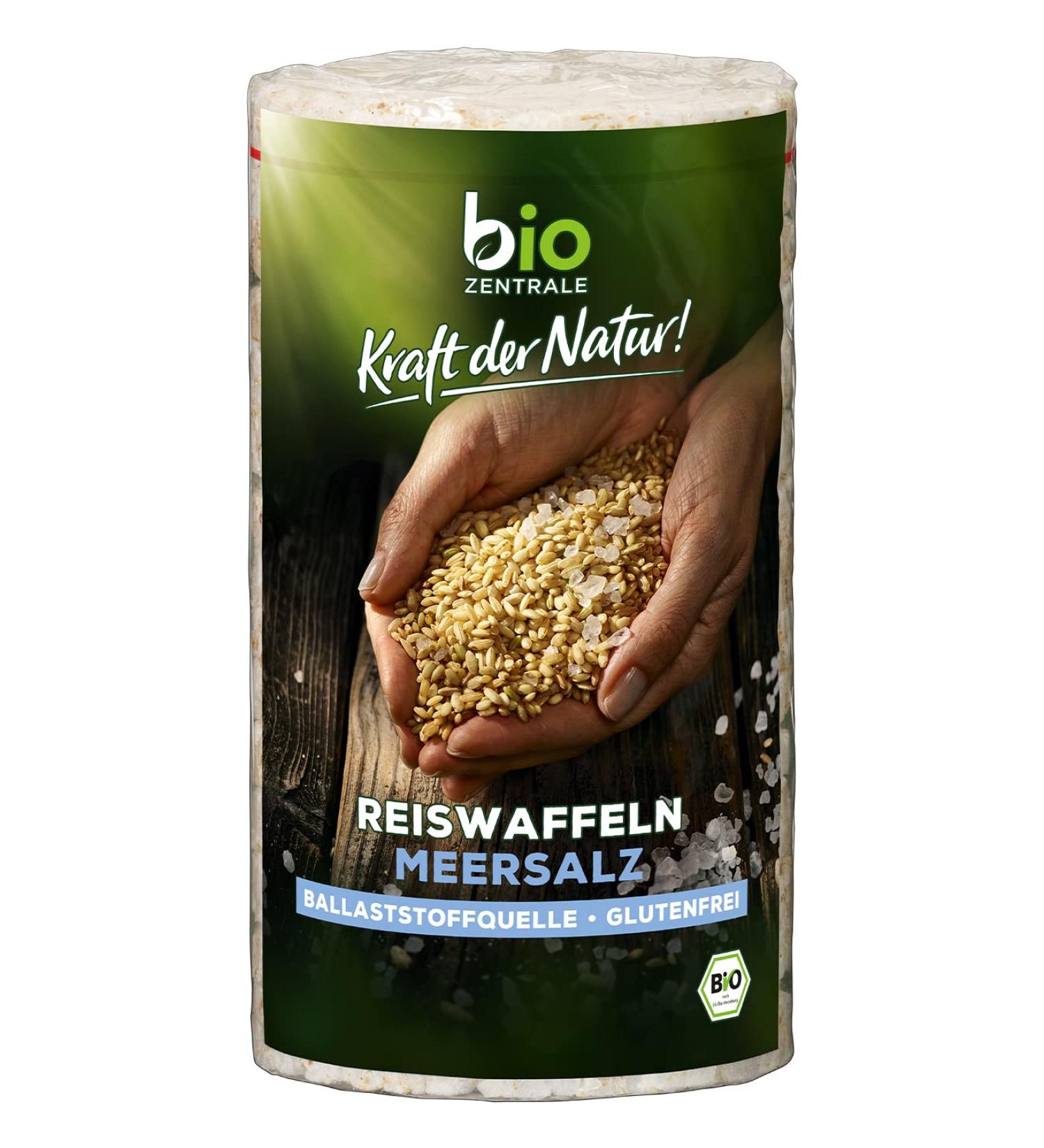 Buy Biozentrale Sea Salt Rice Cakes Vegan Gluten-Free & High in Fiber (12 x 100g) | Healthy Snacks - Buy Online on GoSupps.com