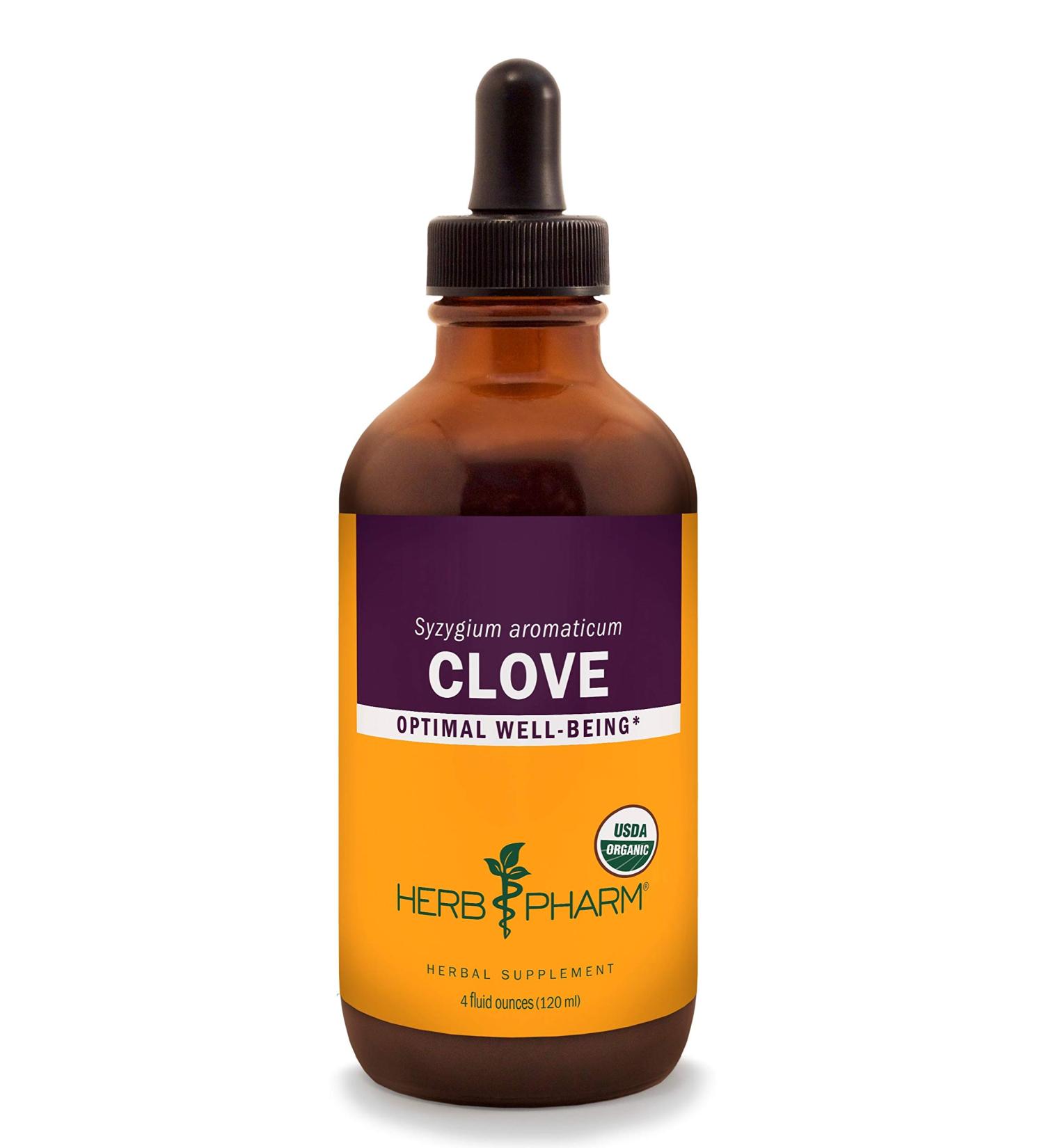 Herb Pharm Organic Clove Liquid Extract - 4oz | Pure & Potent Formula - Buy Online on GoSupps.com