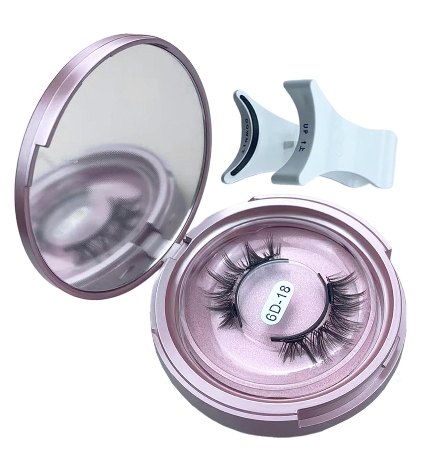 Natural Magnetic Eyelashes With Applicator - Soft Reusable Magnetic Eyelash Kit | Soft Magnetic Fake Eyelashes No Glue Needed Magnetic & Reusable With Applicator For All-Day Comfort 6d-18 Eyelashes + Clip - Buy Online on GoSupps.com