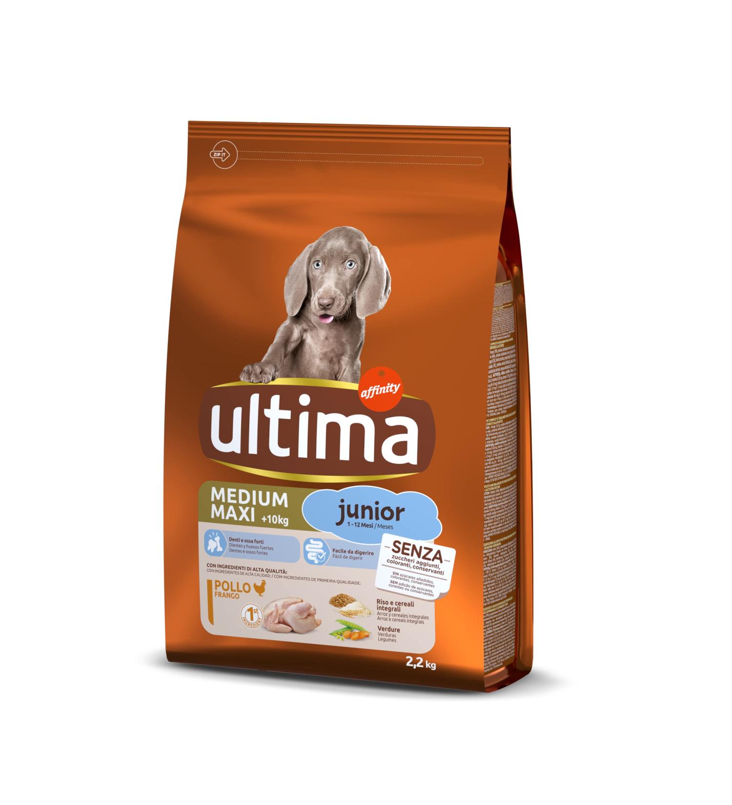 Ultima Medium Maxi Junior Dog Food with Chicken 2200g - Buy Online on GoSupps.com