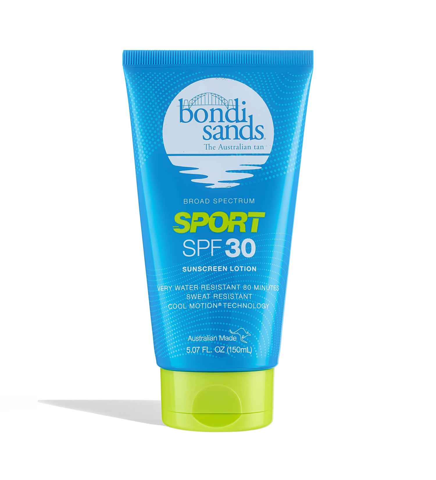 Bondi Sands Sport SPF 30 Sunscreen Lotion | Cool Motion Technology | Non-Greasy, Water & Sweat-Resistant | 5.07 Fl Oz - Buy Online on GoSupps.com