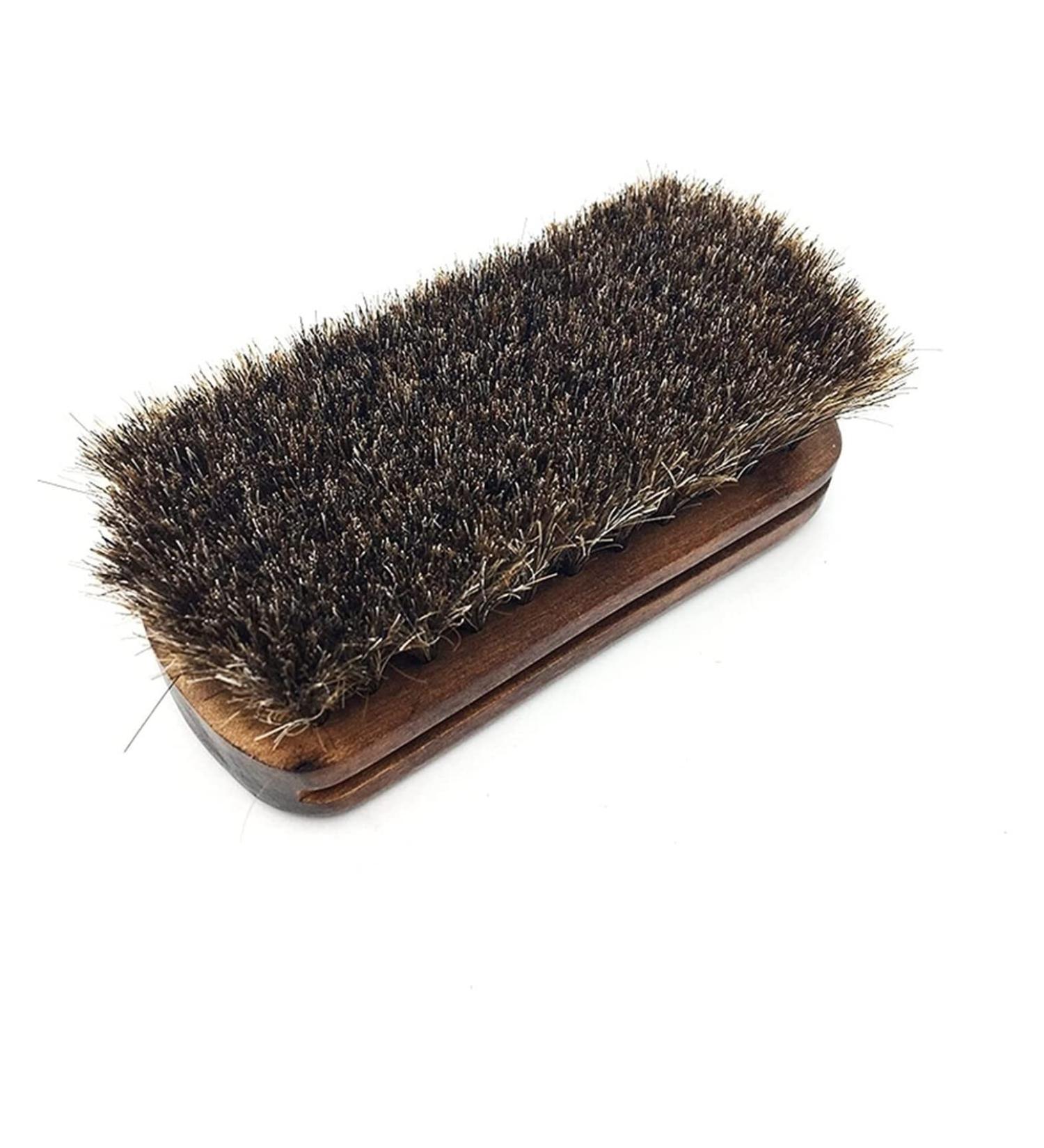 Shoe Brush Portable Shoe Brush for Hand-held Cleaning Brush Shoe Decontamination Brush Boots Horse Hair Shoe Cleaner Horse Hair Brush Polishing Tool Brush Onecolor - Buy Online on GoSupps.com