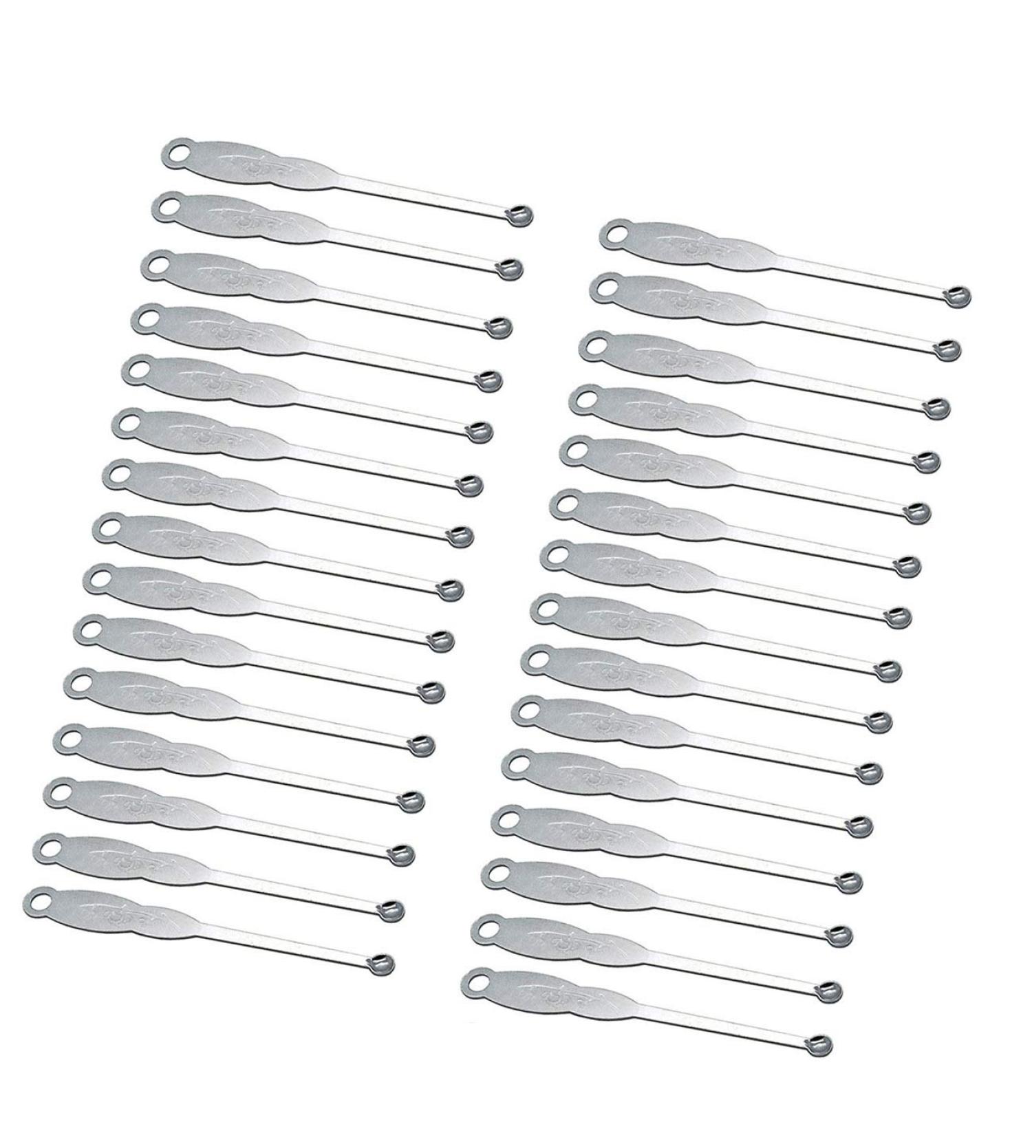 30pcs Sliver Metal Ear Spoon Earwax Remover Tool Set - Key Pendant for Adults & Children - Buy Online on GoSupps.com