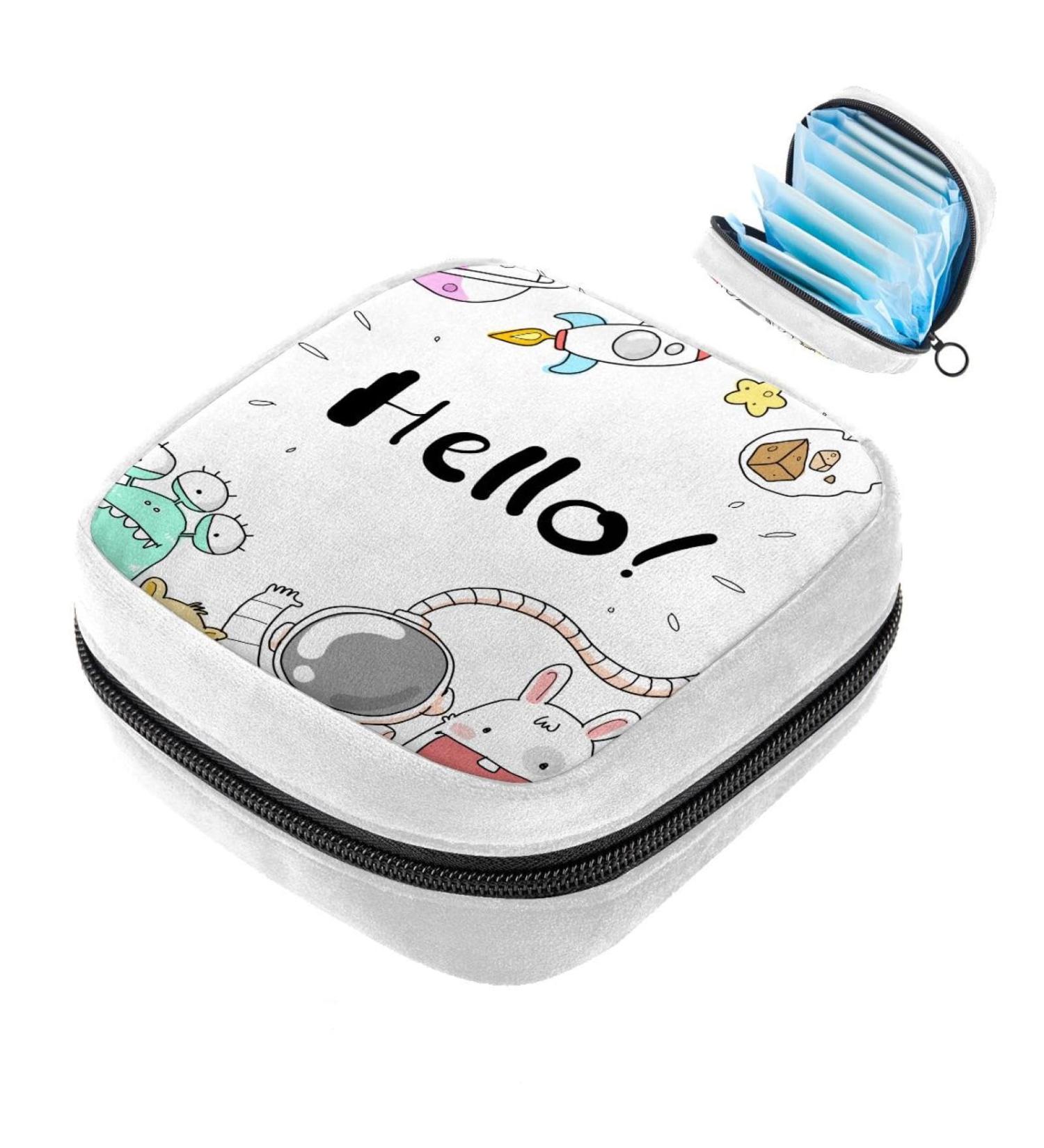 Animal Planet Color970 Sanitary Napkin Storage Bag - Period & Tampon Organizer Makeup Pad Pouch - Buy Online on GoSupps.com