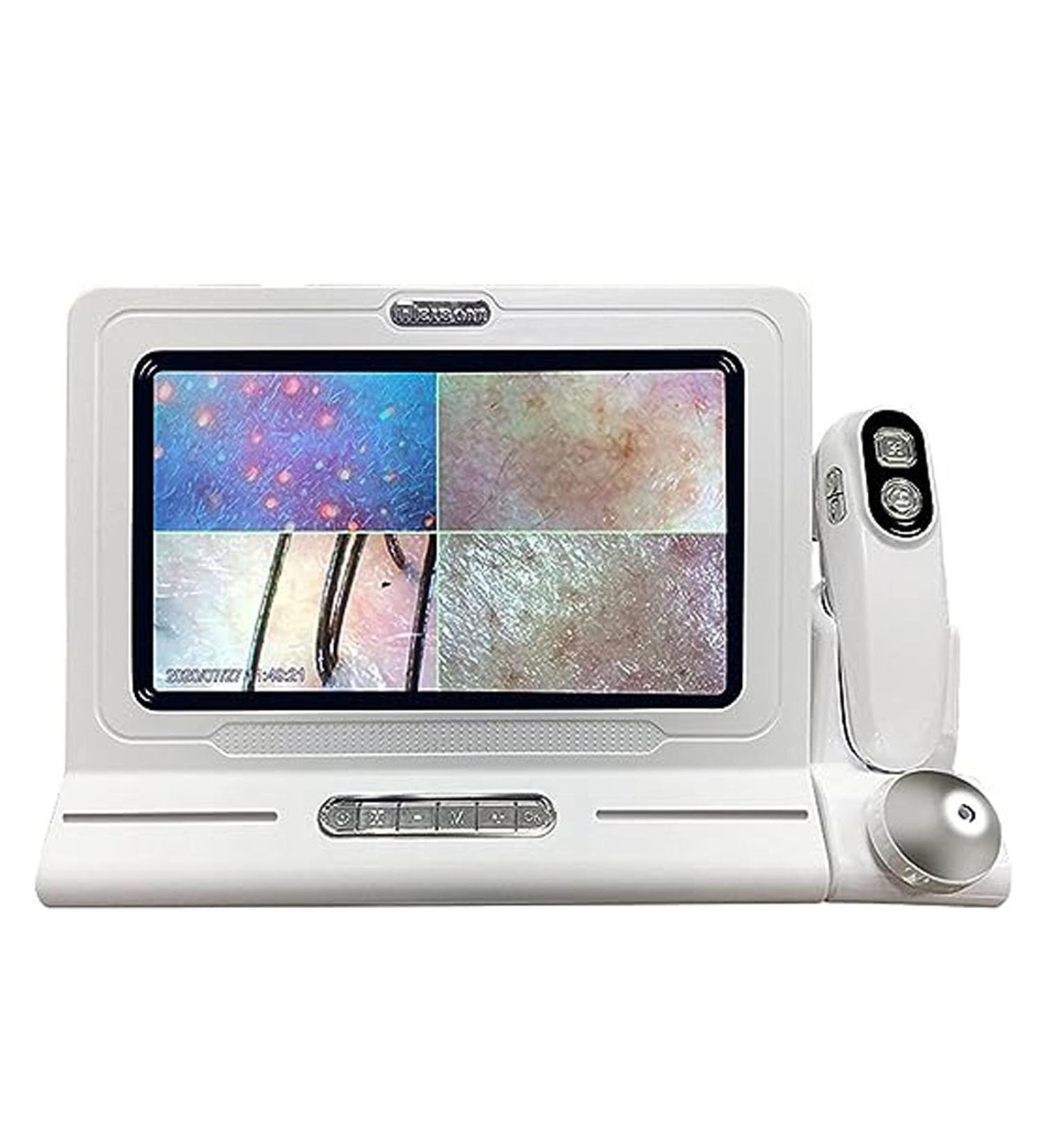 Hair Follicle Facial Skin Oil Moisture Tester Skin Hair Scalp Detector with 11 Inch 200x Lens 50x Lens Pixels 1000W ABS Resin Hair Follicle Testing and Skin Analysis Magnifier - Buy Online on GoSupps.com