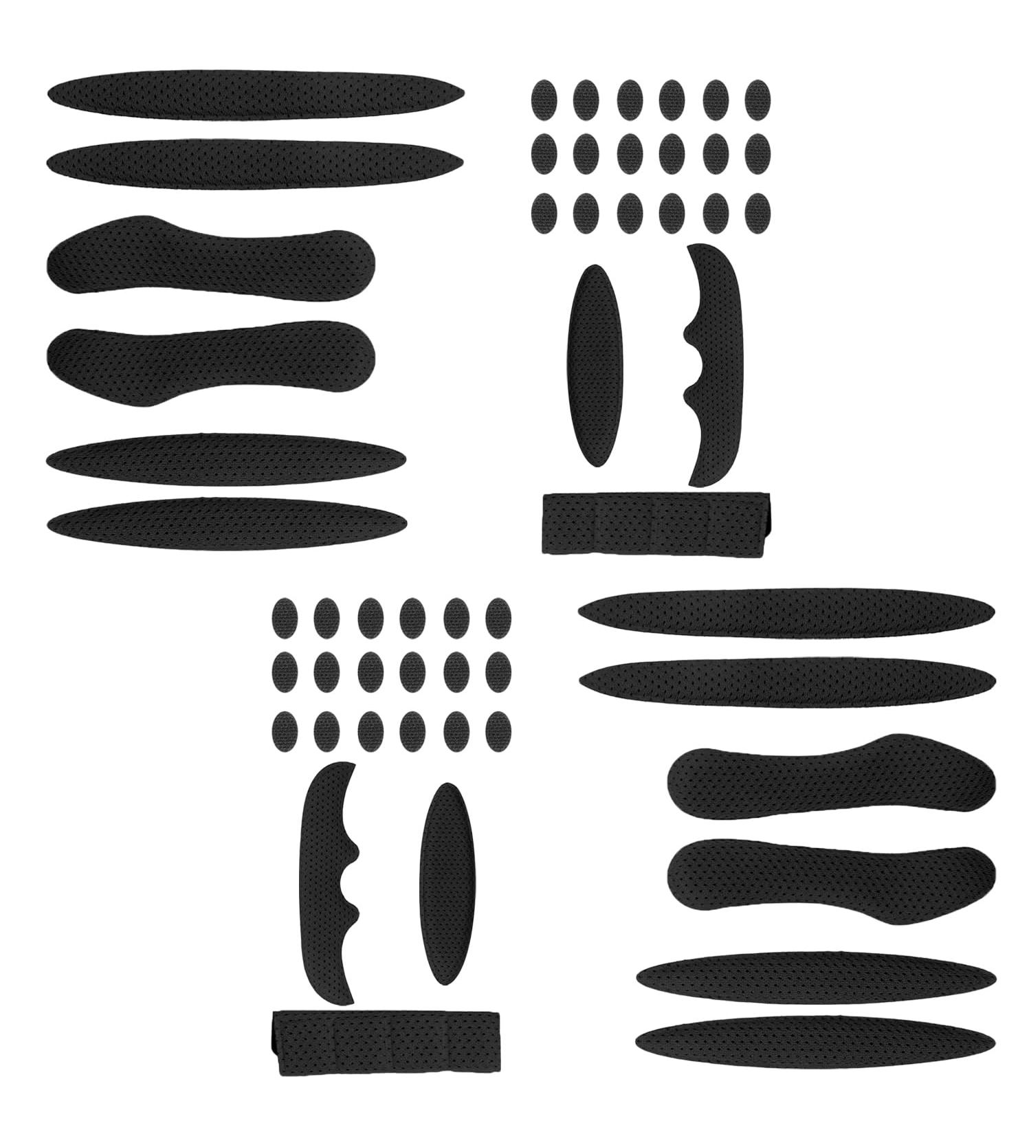 GVIVEJ Helmet Pads - 2 Sets of 27 Black Bicycle & Motorcycle Helmet Padding | International Shipping Available - Buy Online on GoSupps.com
