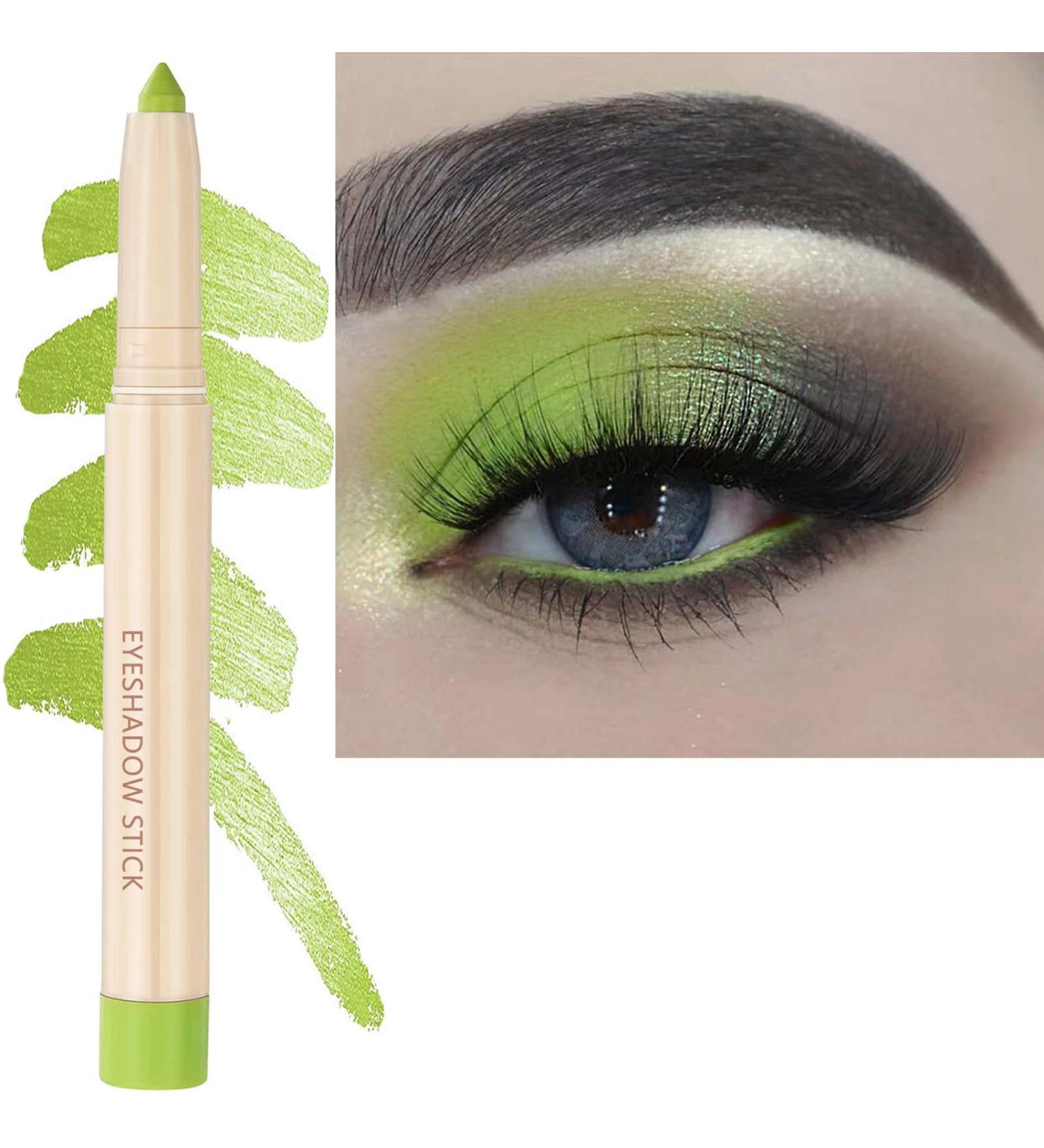 Grass Green Matte Eyeshadow Stick - Waterproof, Long Lasting, Hypoallergenic Formula for High-Impact Multi-Dimensional Eyes - (Grass Green 08) - Buy Online on GoSupps.com