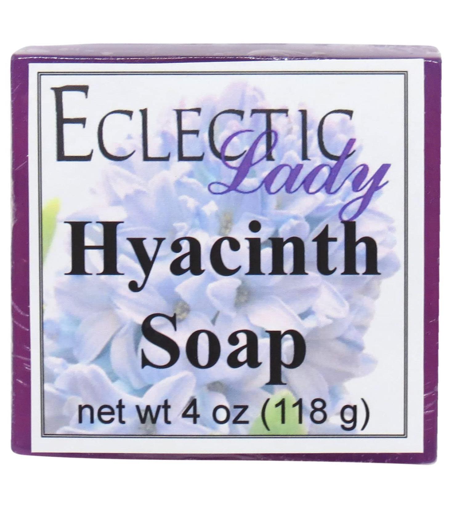 Buy Hyacinth Glycerin Soap by Eclectic Lady - 4 oz Bar | Luxurious Moisturizing Soap for All Skin Types - International Shipping Available - Buy Online on GoSupps.com