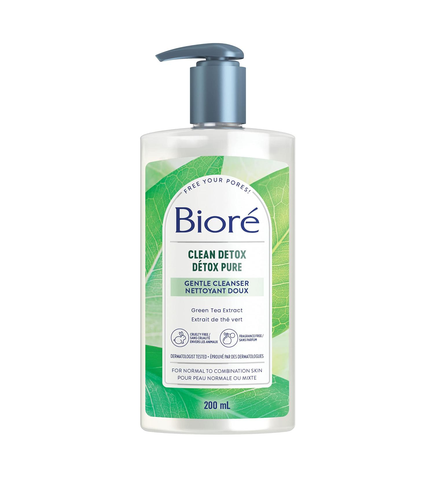 Bior Clean Detox Gentle Cleanser for Normal to Combination Skin 200mL Clear Cleanser 200 ml (Pack of 1) - Buy Online on GoSupps.com
