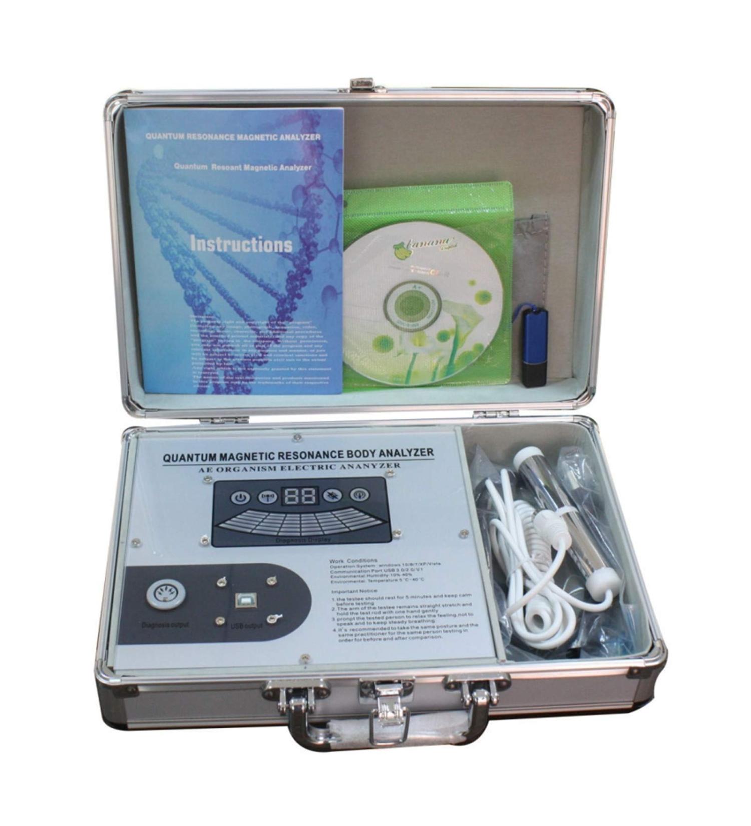 JIAHAO 2021 New 3rd Gen Quantum Magnetic Resonance Body Analyzer - Medium Silver Model | International Shipping Available - Buy Online on GoSupps.com