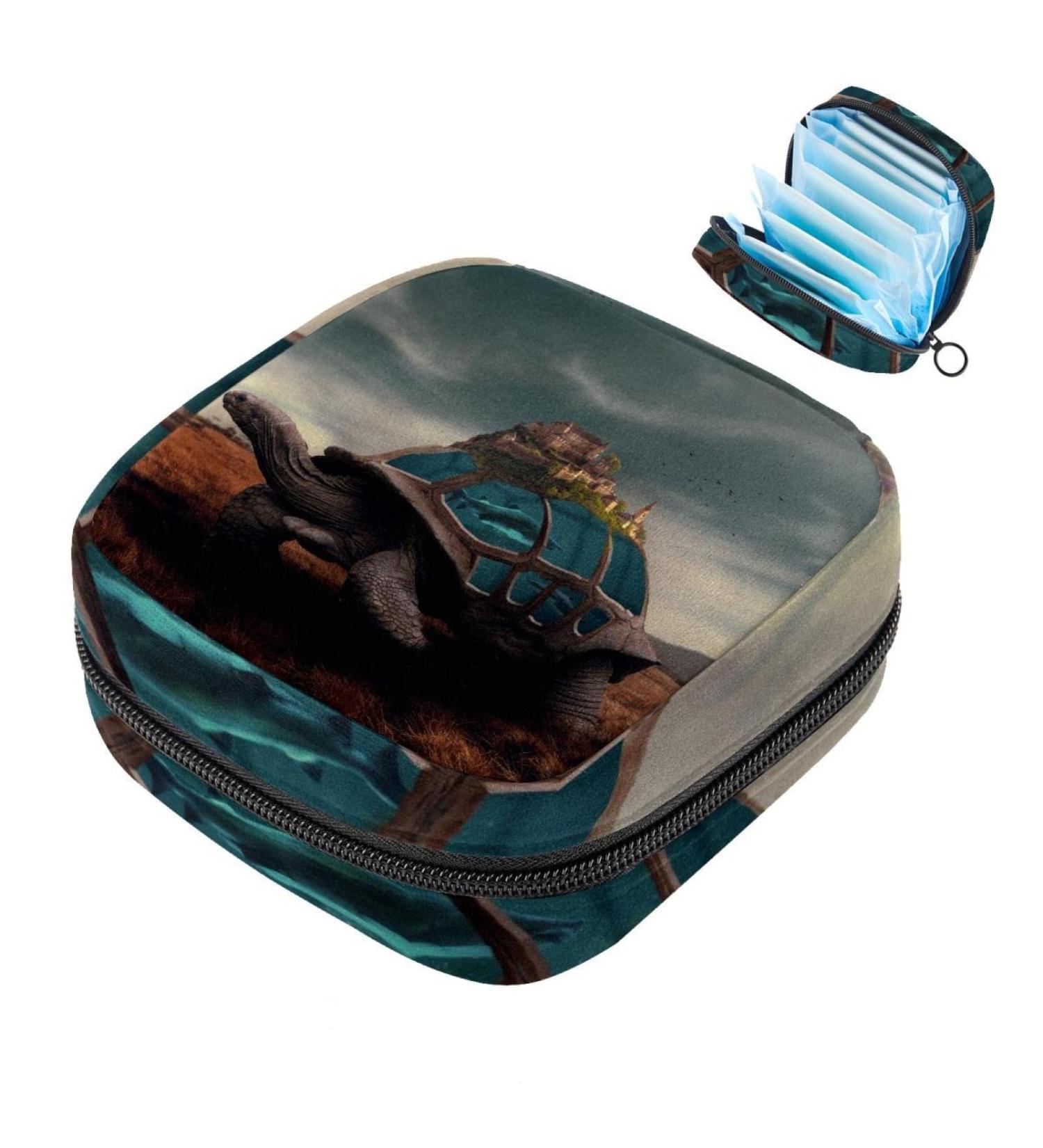 Premium Storage Bags for Women's Bandages & Menstrual Cups - Large Turtle Design | Portable & Stylish - Shop Now! - Buy Online on GoSupps.com