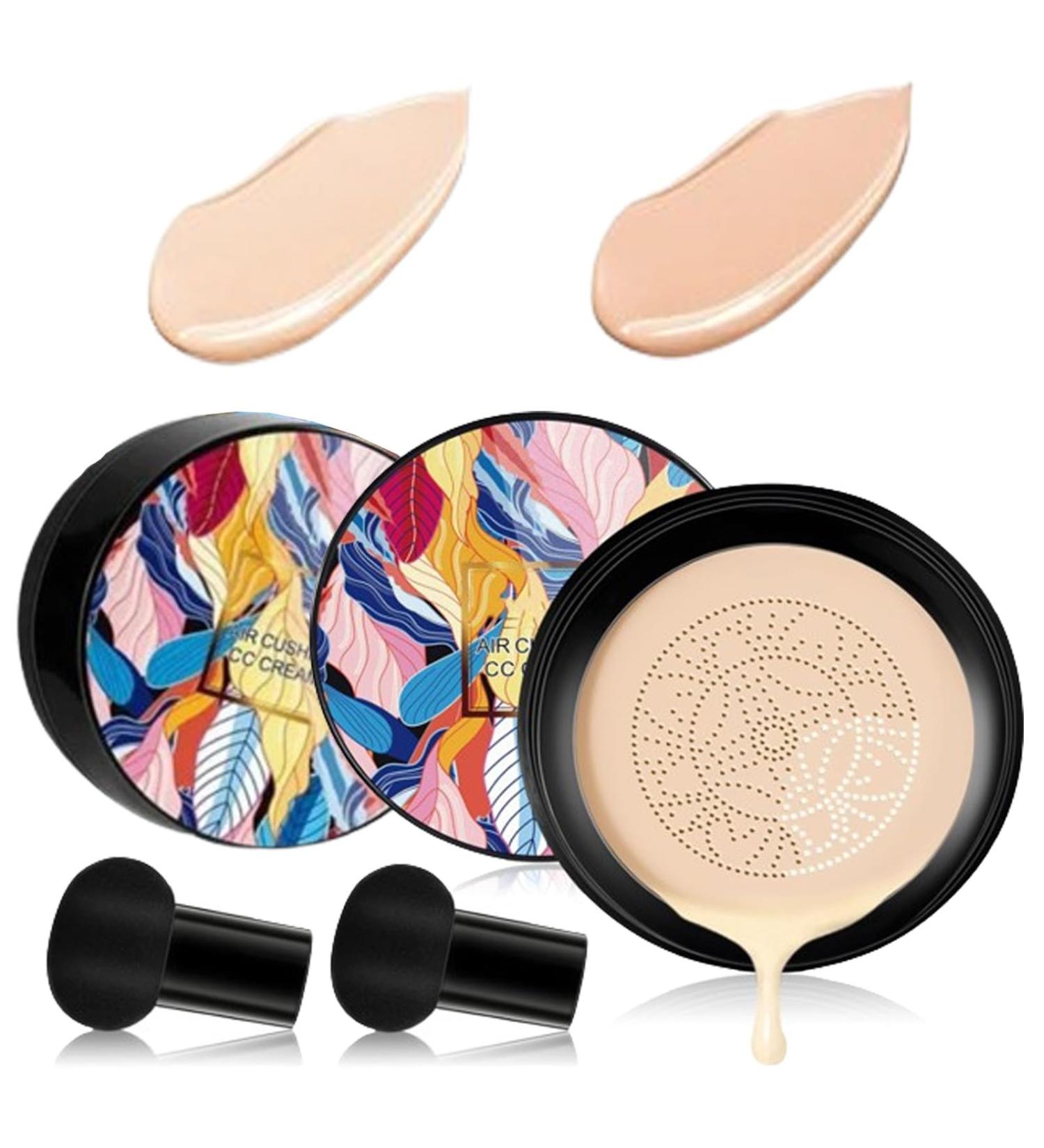 Indicativet Air Cushion CC Cream 2024 New Mushroom Head Air Cushion CC Cream Long-Lasting Matte Waterproof Moisturizing Concealer BB Cream Face Make Up (mix) - Buy Online on GoSupps.com