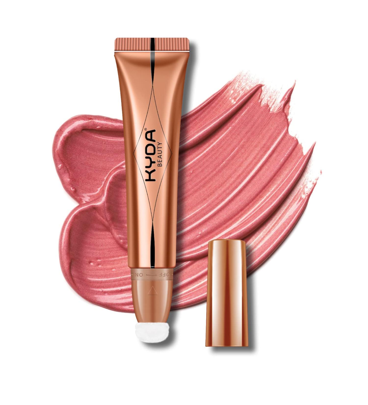 Kyda Blush Beauty Wall - Long-Lasting Liquid Face Touch Rouge with Pillow Applicator | Silky Smooth Cream Blush in Happy Pink (0.6 fl. oz) - Buy Online on GoSupps.com