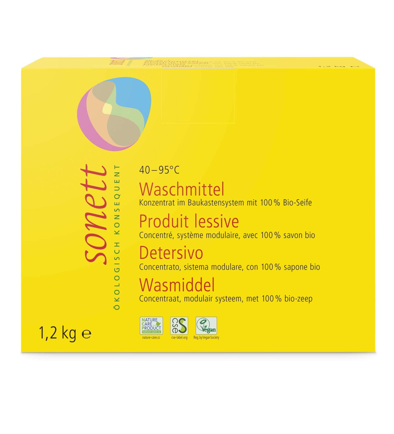 Sonett Washing Powder Concentrate 1.2 kg - Eco-Friendly Laundry Detergent for International Shipping - Buy Online on GoSupps.com