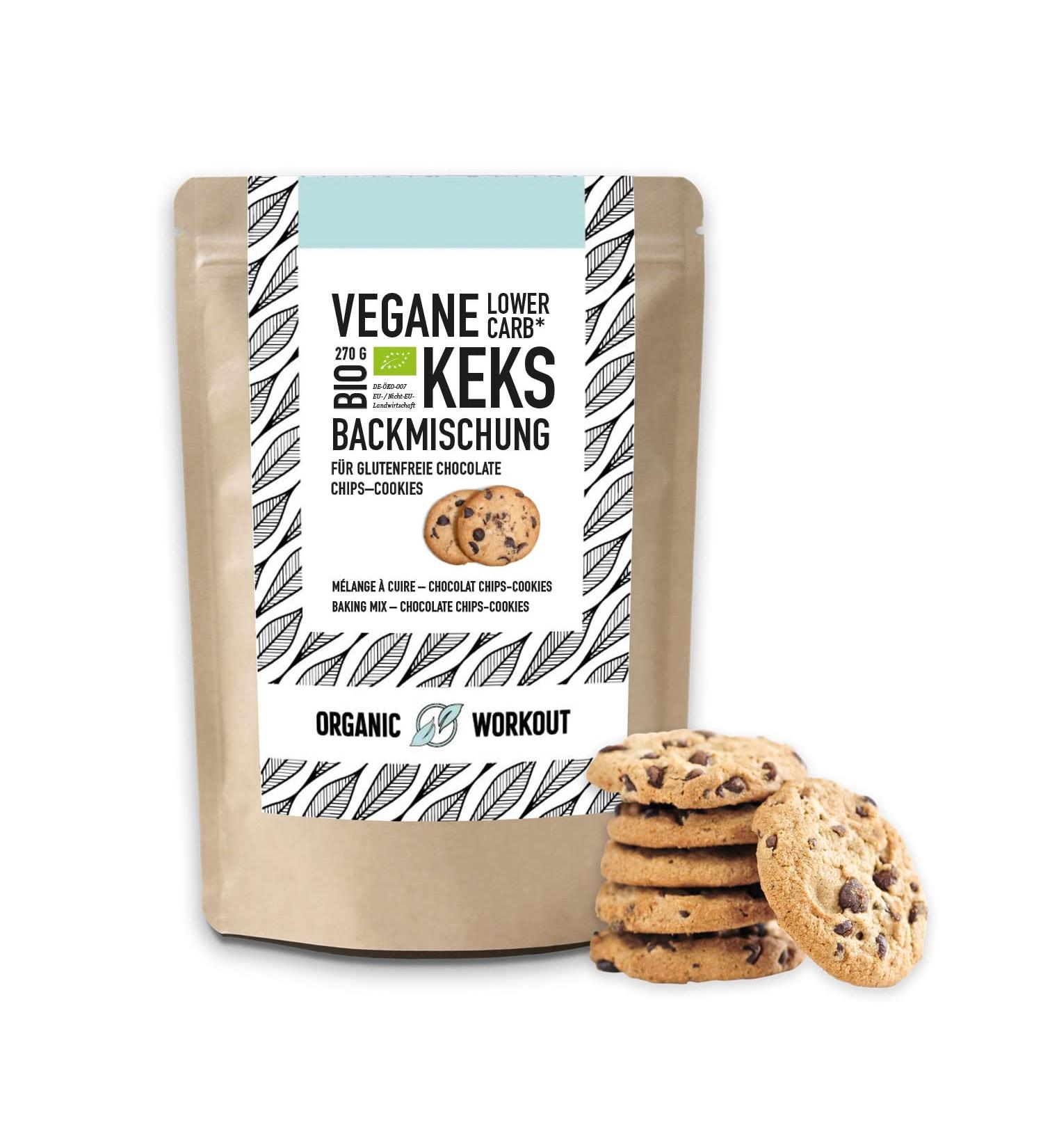 Lower-Carb Organic Chocolate Biscuit Baking Mix | Gluten-Free Keto Vegan Sugar-Free | 270g - Buy Online on GoSupps.com