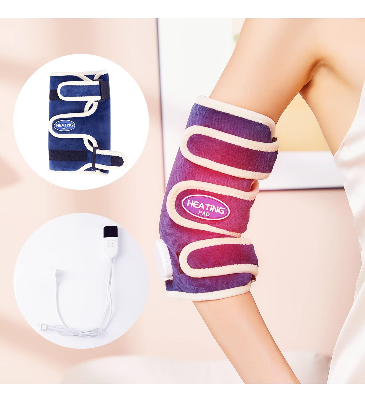 ALDIOUS Heated Elbow Wrap - Electric Heating Pad for Pain Relief | 10-90min Timer, 86-158 Temperature Setting | Suitable for Arm, Legs, Knee | Men and Women - Buy Online on GoSupps.com