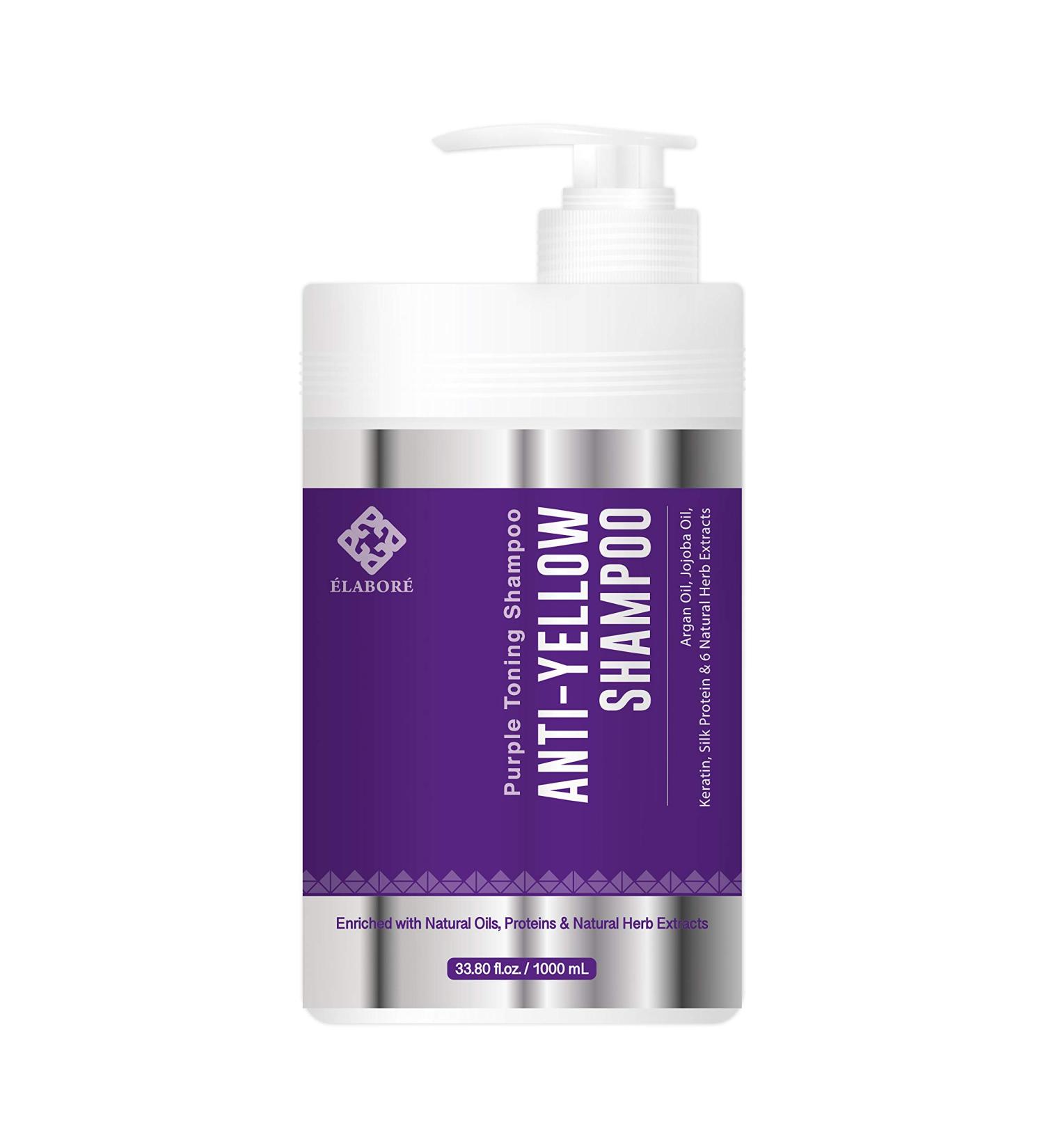 Elabore Purple Toning Shampoo - Anti Yellow Shampoo 33.80fl.oz/ 1000ml