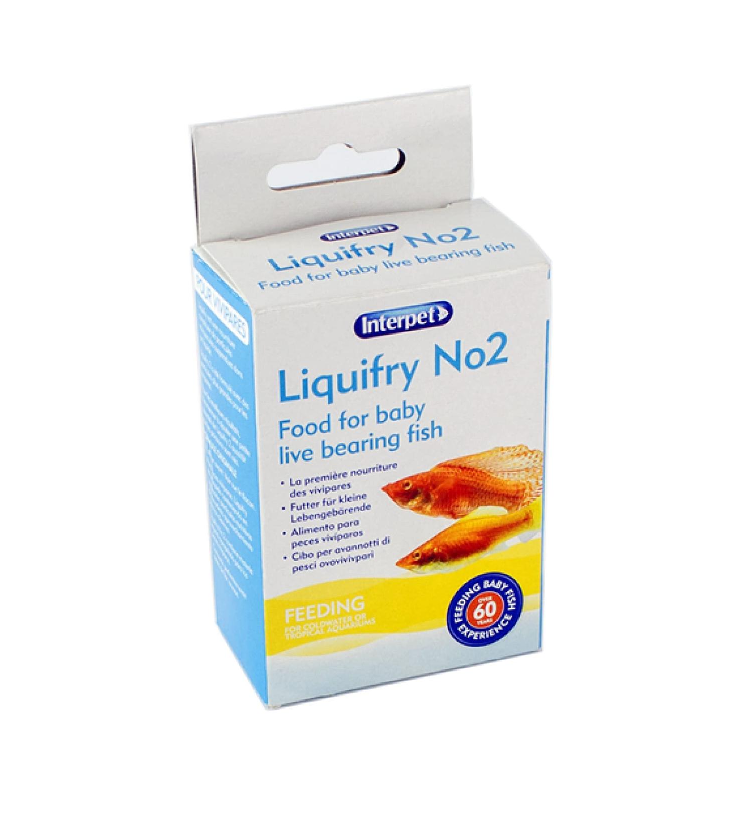 Interpet Liquifry No. 2 - Safe Nutrition for Baby Live Bearing Fish Fry Food Particles Suspended in Liquid White 25 ml (Pack of 1) 25 ml (Pack of 1) Live Bearers - Buy Online on GoSupps.com