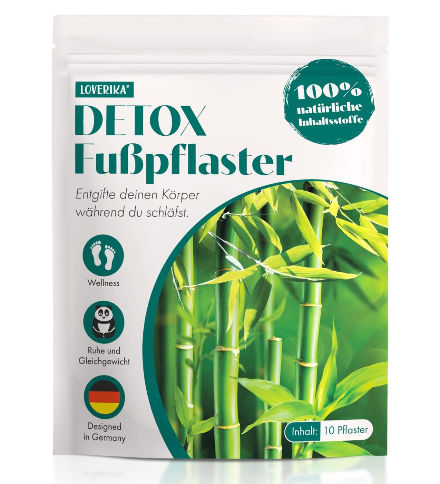 Loverika Detox Foot Pads - Enhanced Recipe 100% Natural Ingredients Boost Energy & Well-Being | 10 Pieces for Cleansing & Detoxification - Buy Online on GoSupps.com