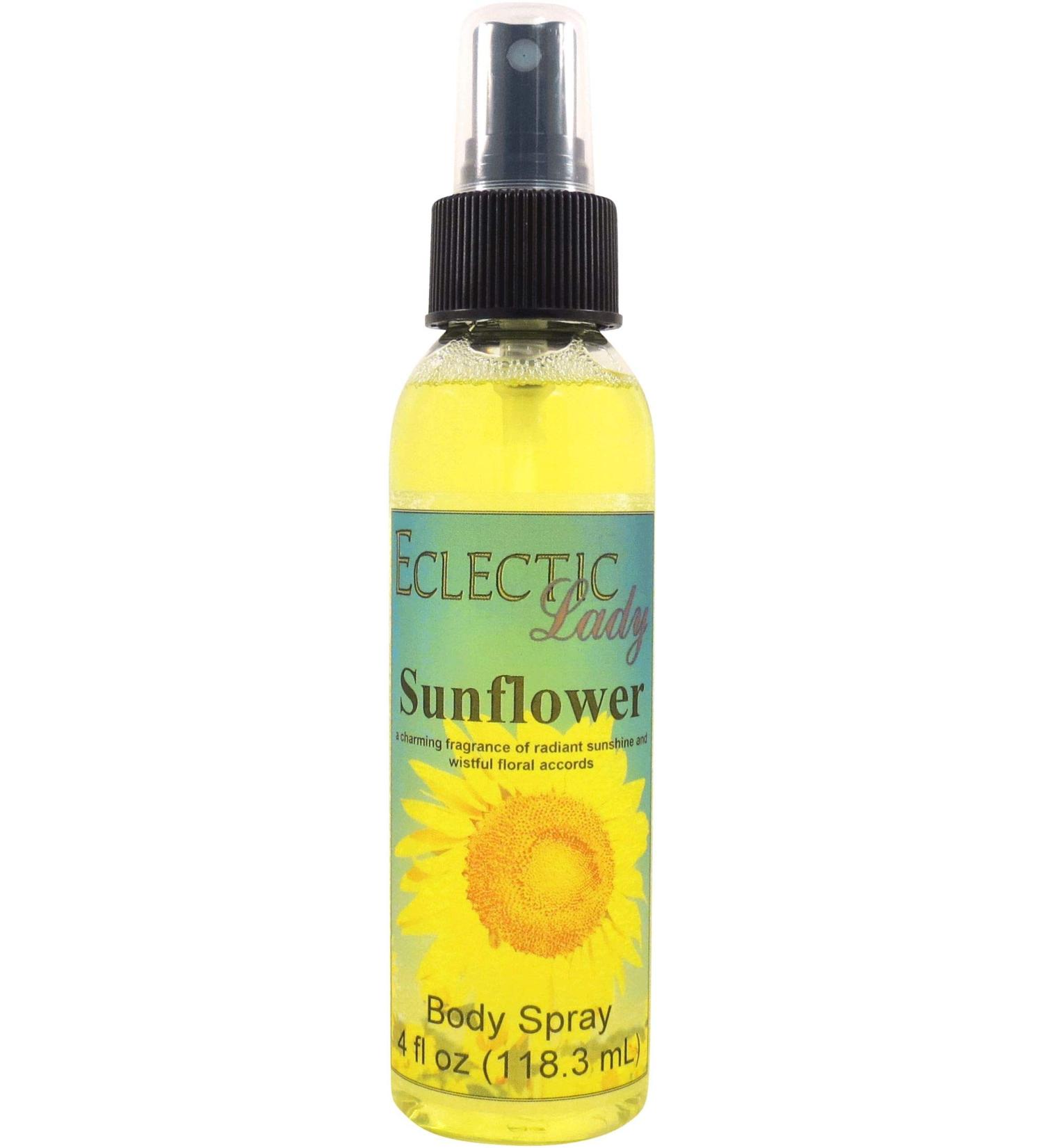 Sunflower Body Spray 4 ounces Body Mist for Women with Clean Light & Gentle Fragrance Long Lasting Perfume with Comforting Scent for Men & Women Cologne with Soft Subtle Aroma For Daily Use 4 Fluid Ounces - Buy Online on GoSupps.com