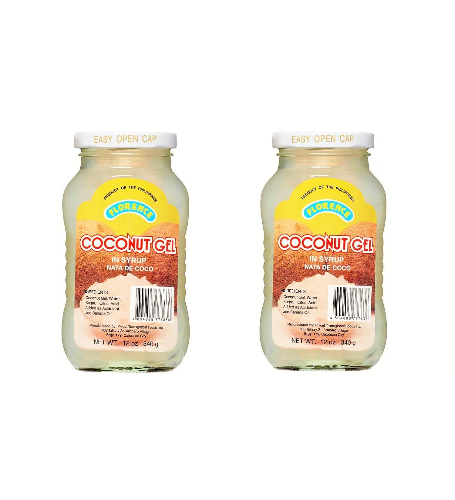 Florence Coconut Gel in Syrup 340g, 2 Pack