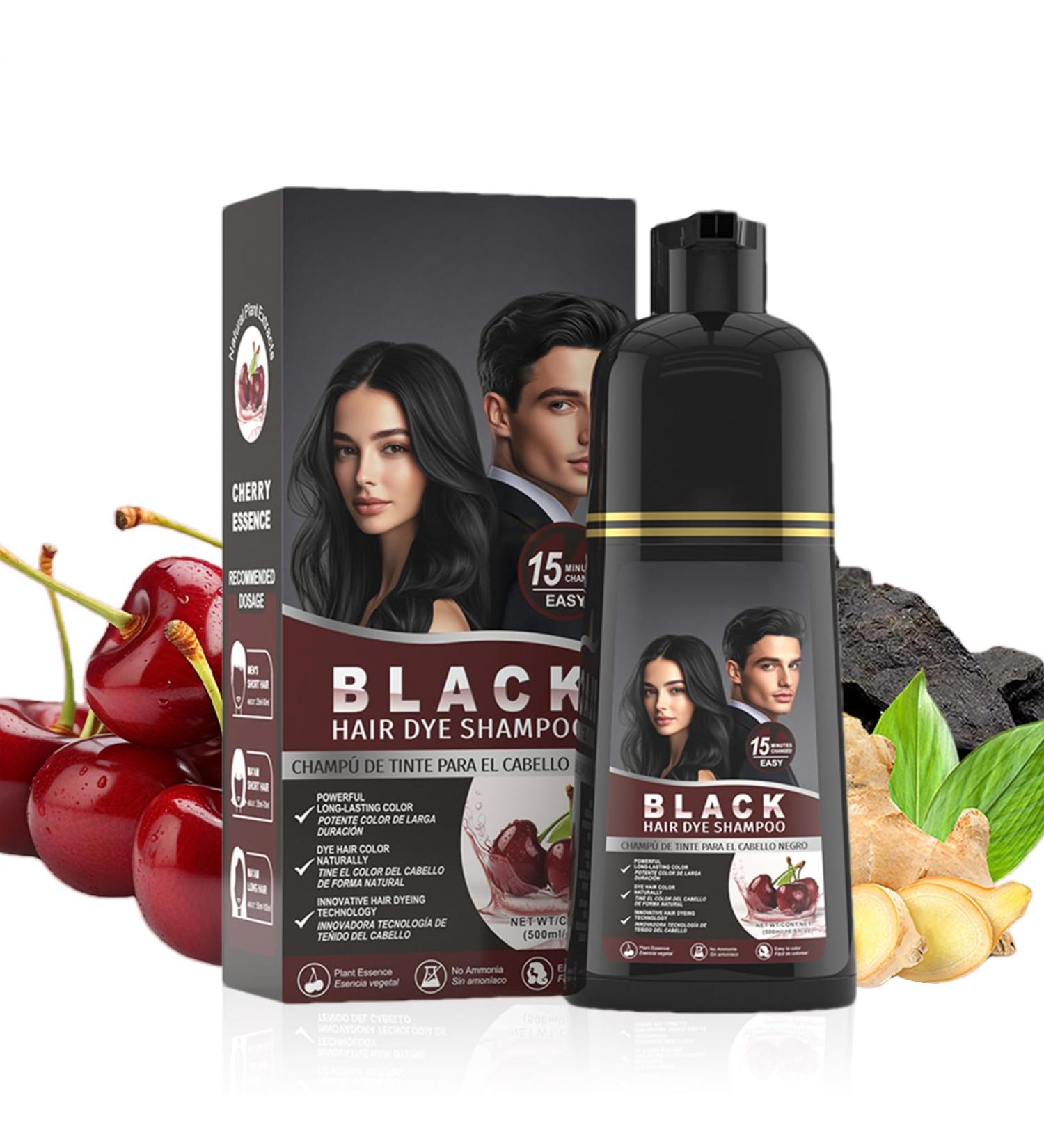 Saveurs - Un Shampooing De Couleur De Cheveux Noirs | Dye Capillaire 500 Ml De Teinturier De Coiffure V g tale - Shampooing De Dyeing Contre Les Cheveux Gris Pour Hommes Femmes Hydratantes La Maison 1 g (Lot de 1) - Buy Online on GoSupps.com