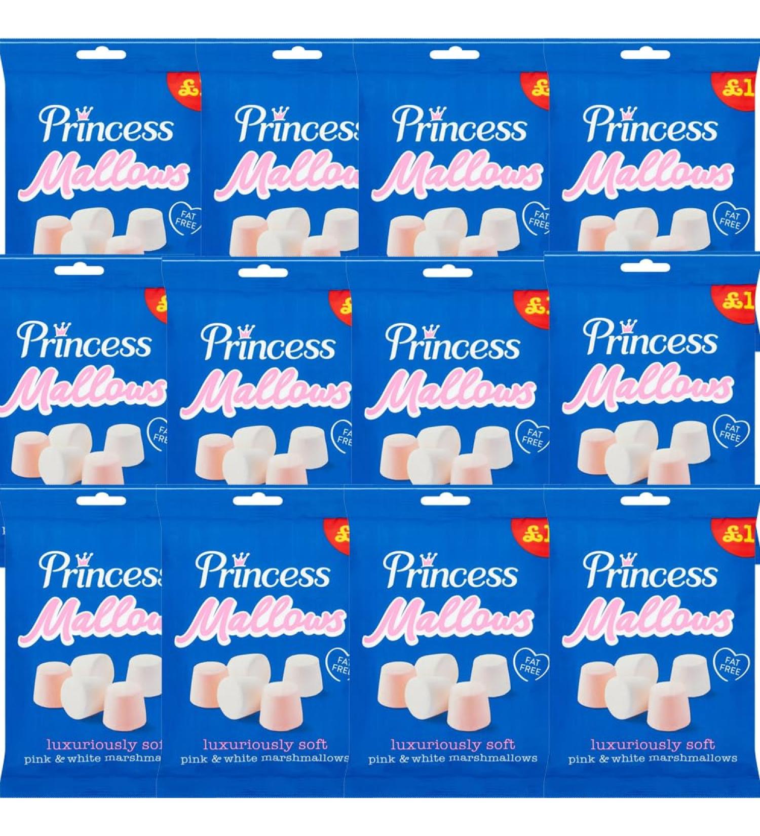 12 x Mallows Pink & White Marshmallows 150g - Soft Pink & White Marshmallows - Buy Online on GoSupps.com