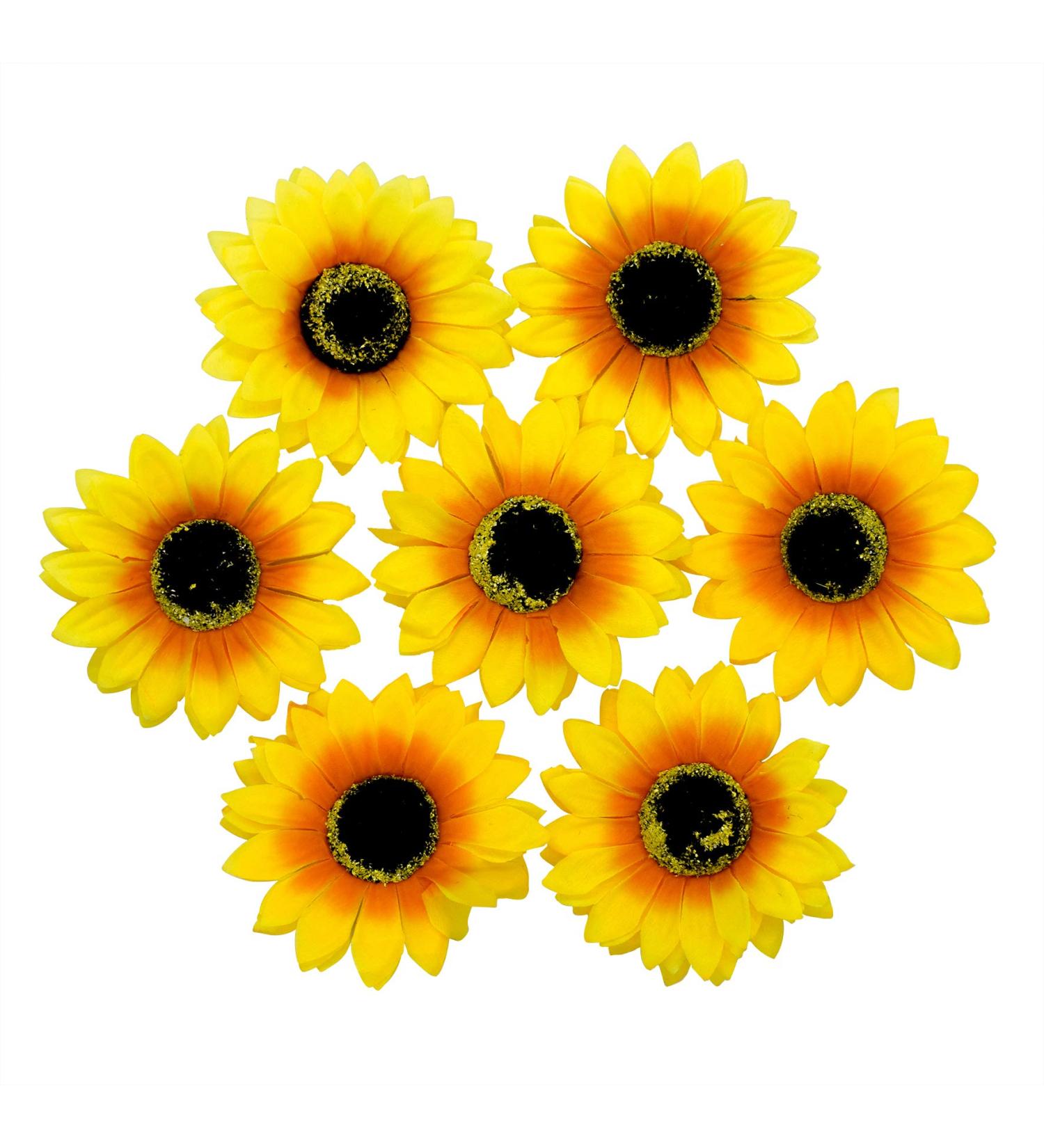 AUEAR 12 PCS Sunflower Alligator Clips - 3.9 inch Flower Hair Clip Barrettes for Women & Girls - Buy Online on GoSupps.com