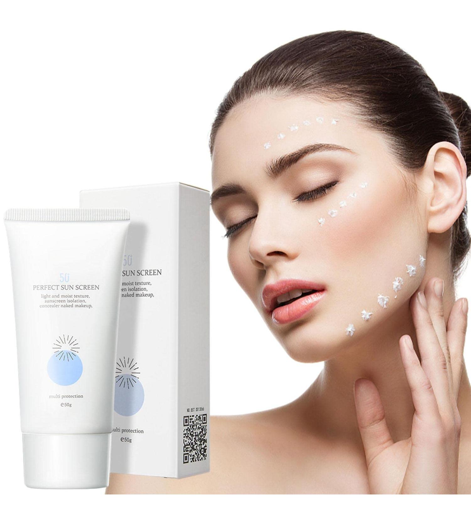 Nictules 50ml Facial Sunscreen SPF50+ Body Facial Sunscreen Summer sunscreen SPF 50+ facial care sunscreen gift for women girl Andanl - Buy Online on GoSupps.com