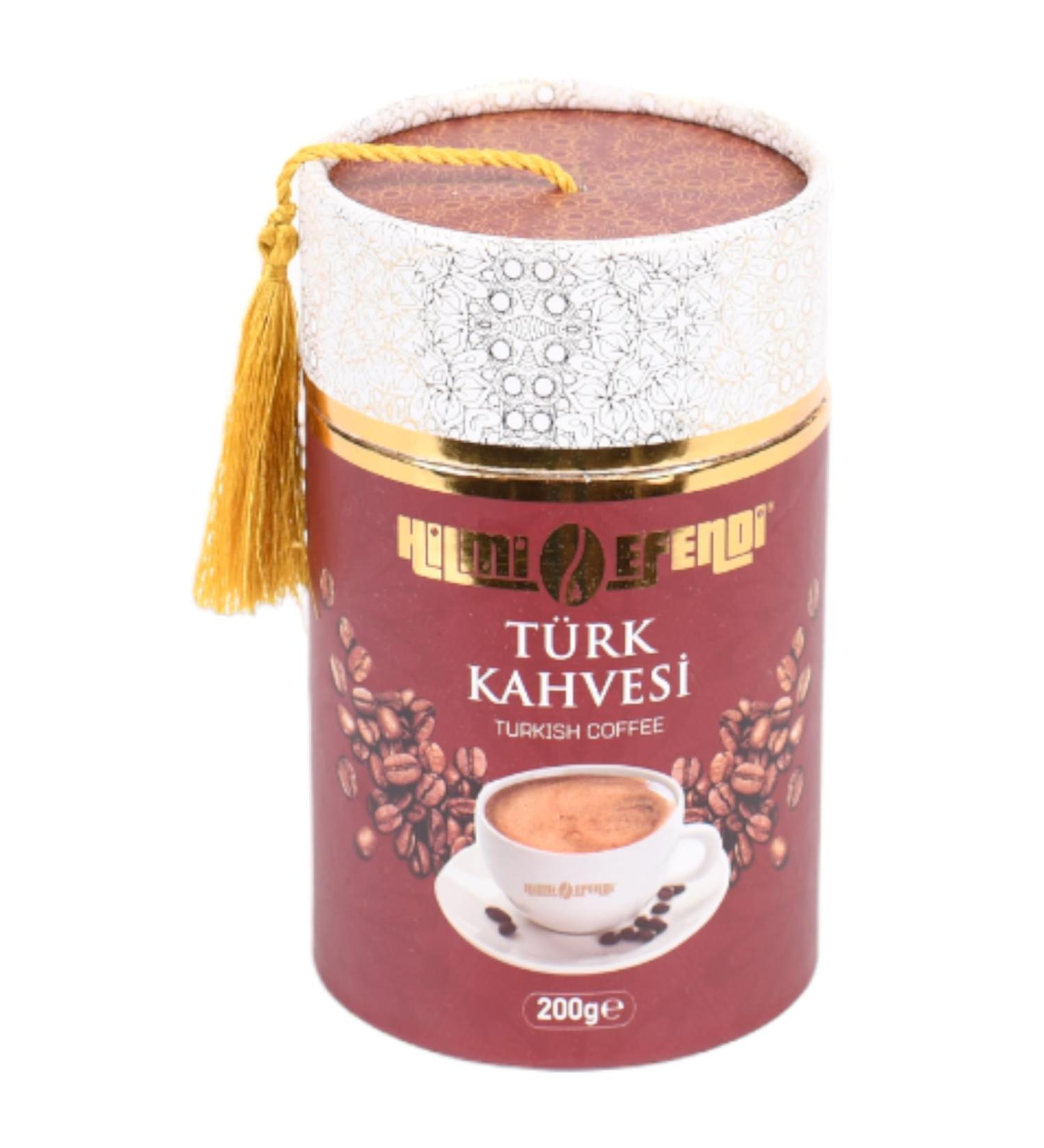 HILMI EFENDI - Turkish Coffee 200 Gr Ground Premium Ground Turkish Coffee Traditional Turkish Coffee 200 g Gift Boxed Roasted Arabica Coffee - Buy Online on GoSupps.com