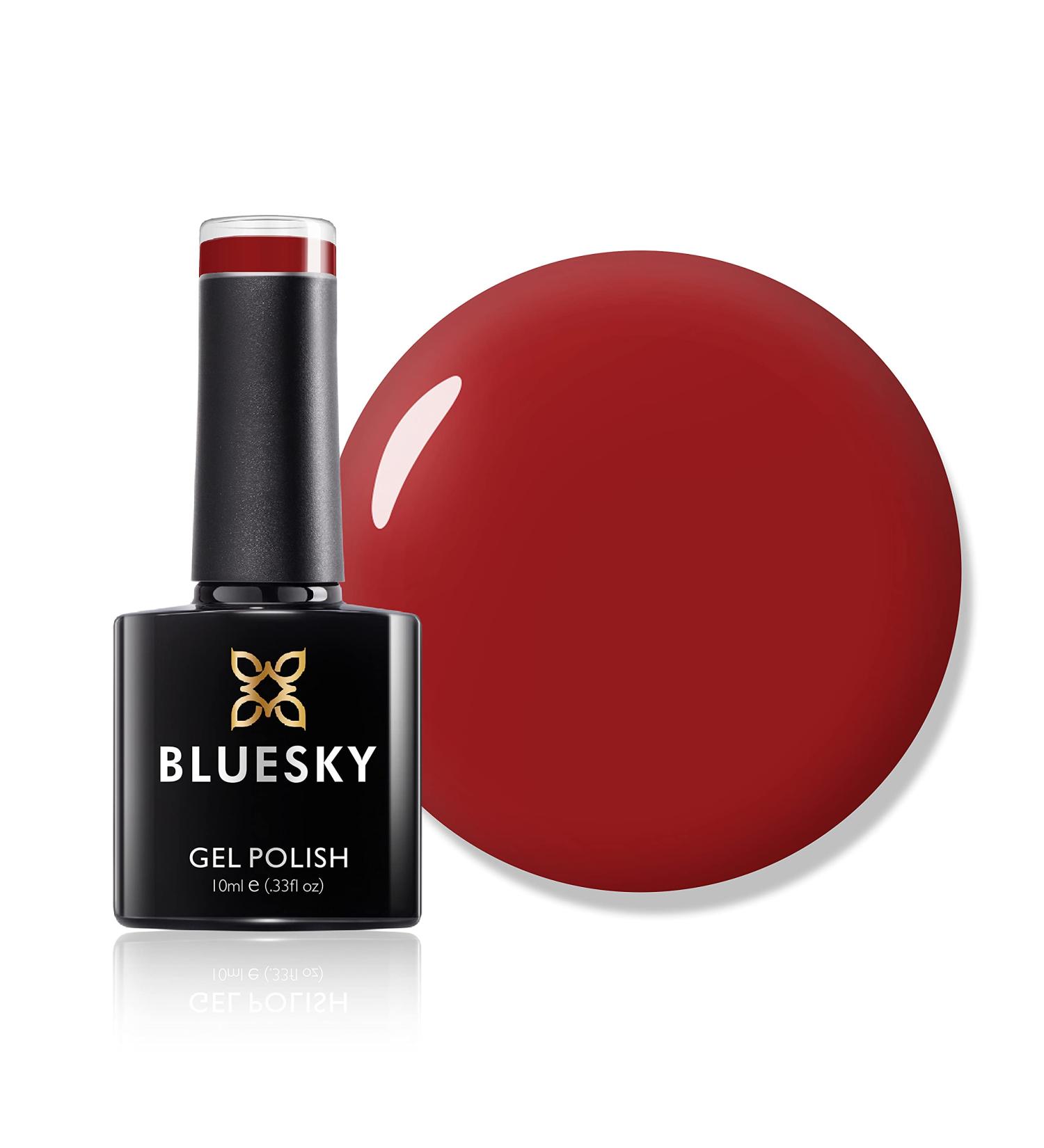Bluesky Gel Nail Polish Wildfire 80508 Bright Crimson Red Long Lasting Chip Resistant 10 ml (Requires Drying Under UV LED Lamp) - Buy Online on GoSupps.com