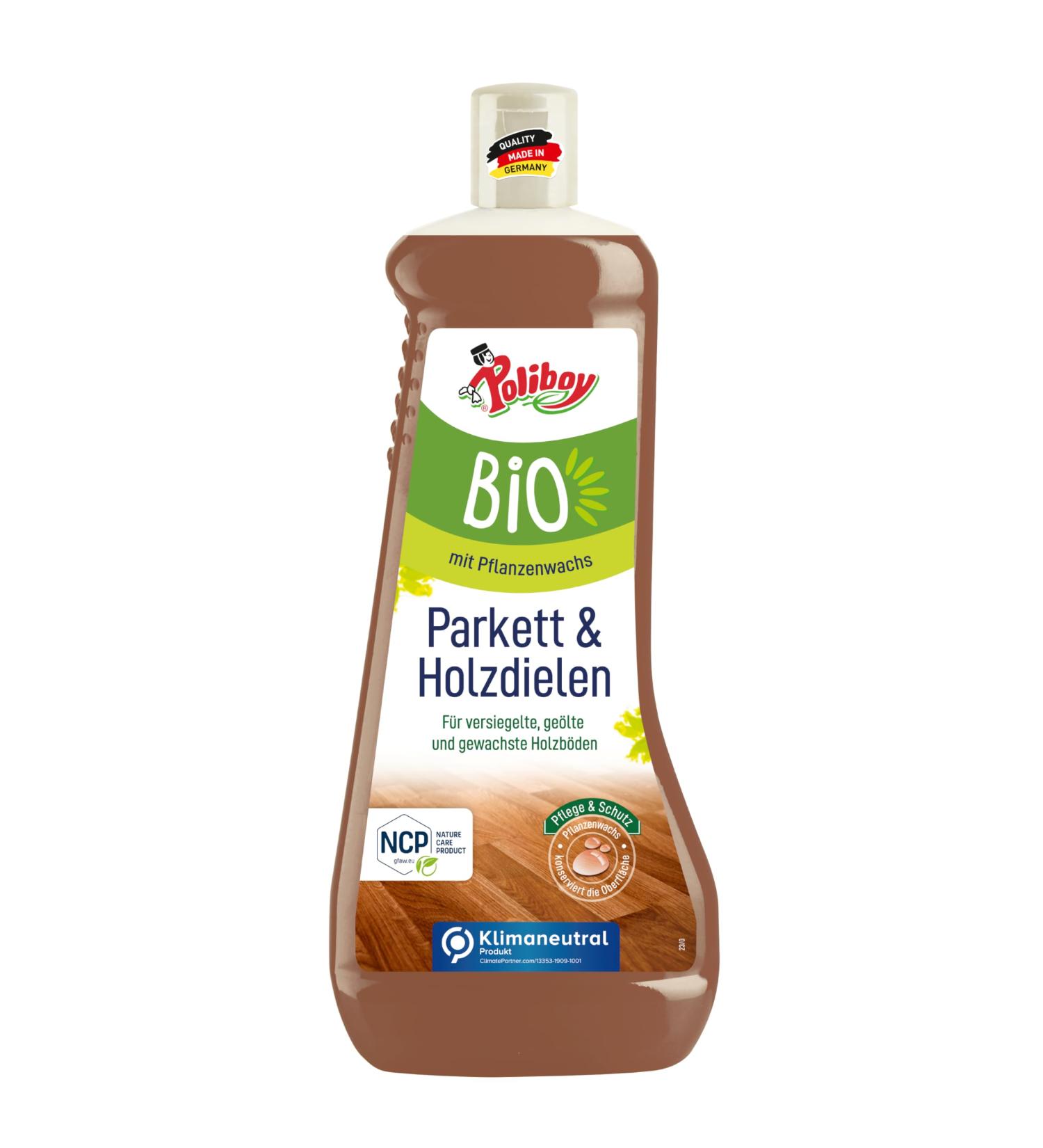 Poliboy Organic Parquet Care - Vegan Floor Protection for Oiled & Waxed Wood - Made in Germany - 1L Pack - Buy Online on GoSupps.com