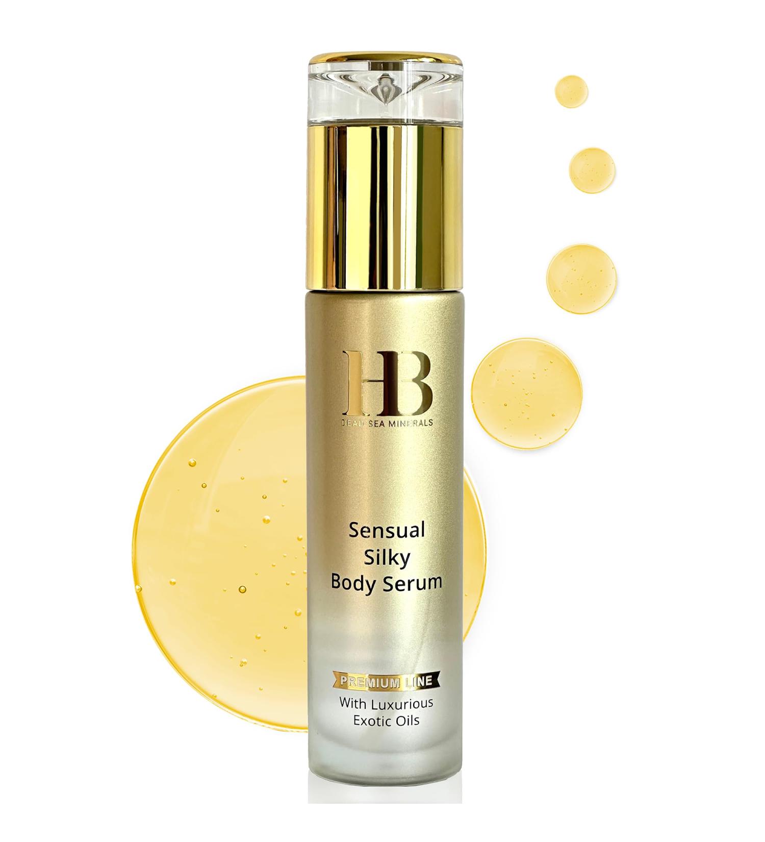 HB Sensual Silky Body Serum - Luxurious Exotic Oils for Silky Smooth Skin - Nourishing Softening and Shine Control - 100ml - Body Serum for Women Dry Skin and Hyperpigmentation - Buy Online on GoSupps.com