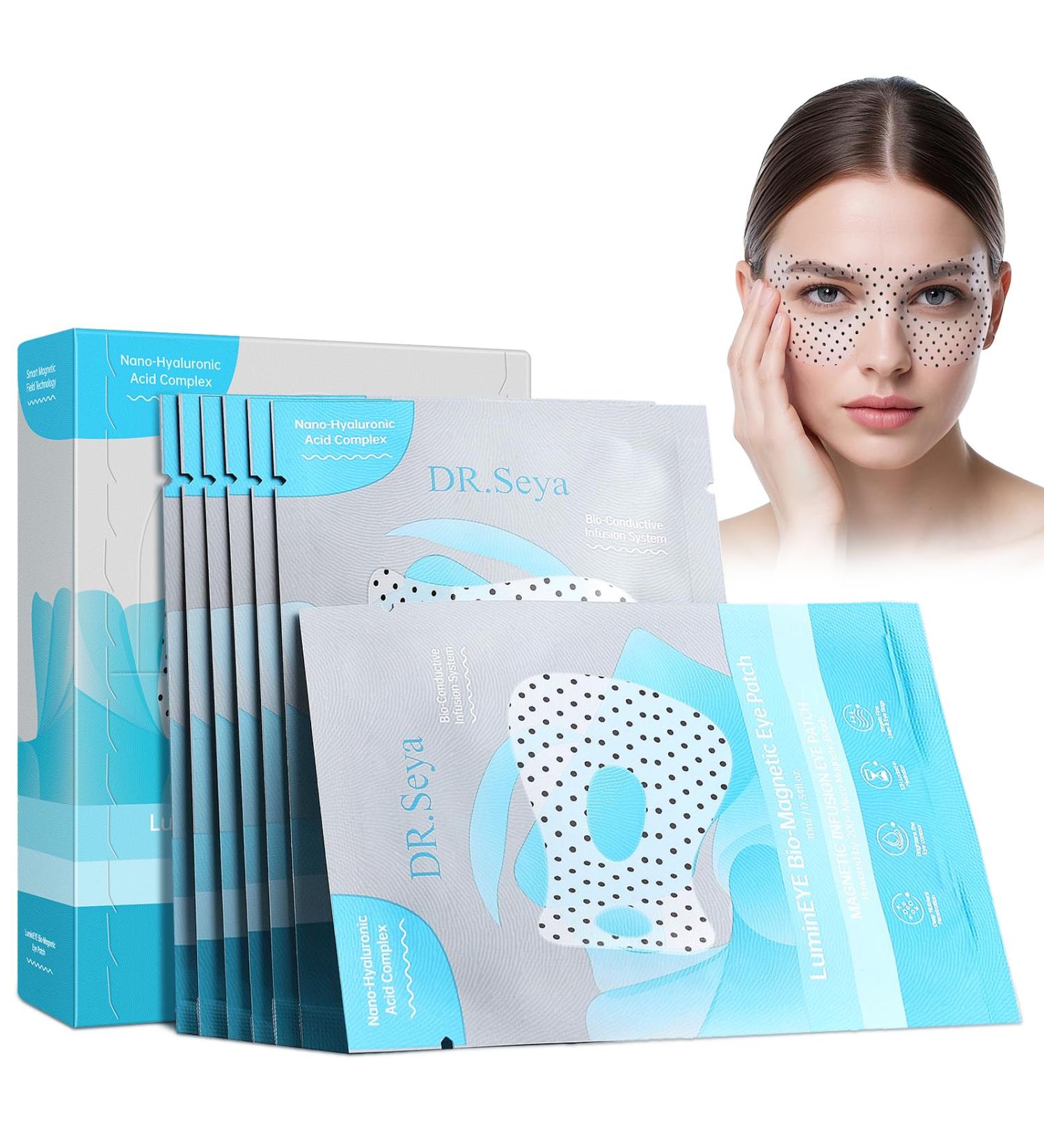 Patchs Magn tiques Bio pour les Yeux Contre Cernes et Poches Masque Hydrogel Rafra chissant l'Acide Hyaluronique & Collag ne Effet Lissant et Fermet Pour un Regard clatant 7 Patchs - Buy Online on GoSupps.com