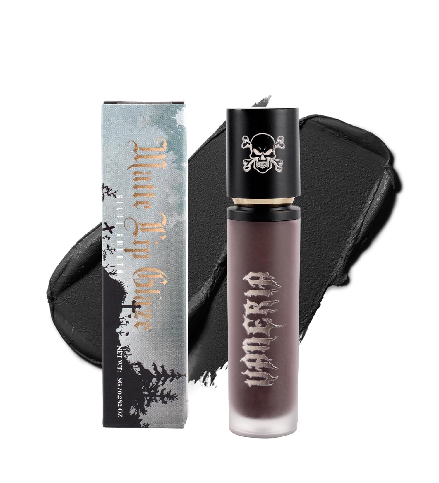 vaneria Brillant l vres liquide noir mat Collection noire gla age l vres gothique Glace l vres Pourpre hydratante de longue dur e Convient pour Halloween et le maquillage gothique.(8g 0.28 Oz) - Buy Online on GoSupps.com