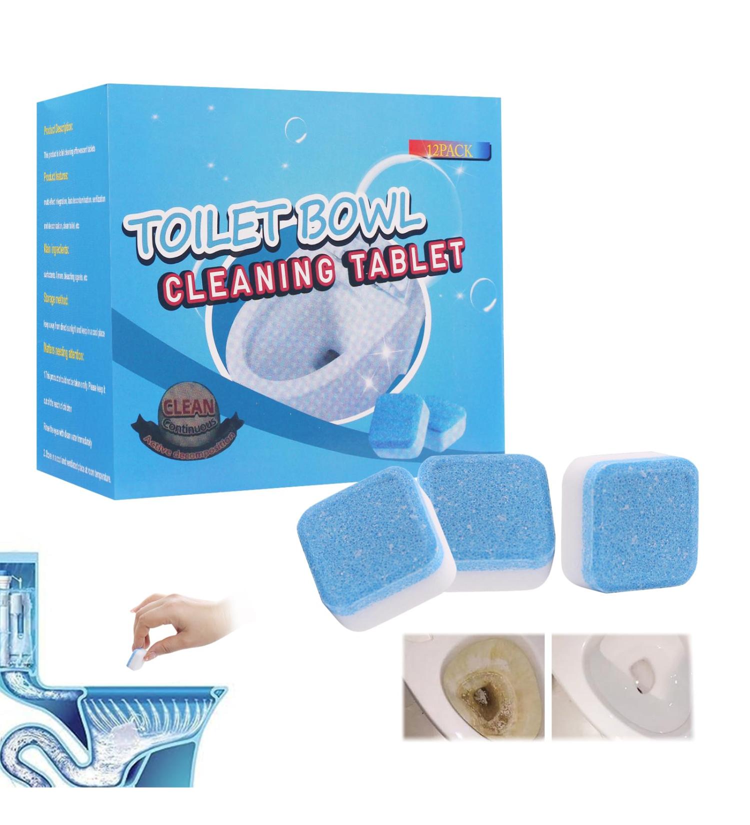 Toilet Cleaner Tablets Toilet Cleaning Tablets Fully automatic cleaning Long lasting clean toilet and keep your Bathroom Fresh Clean - Buy Online on GoSupps.com
