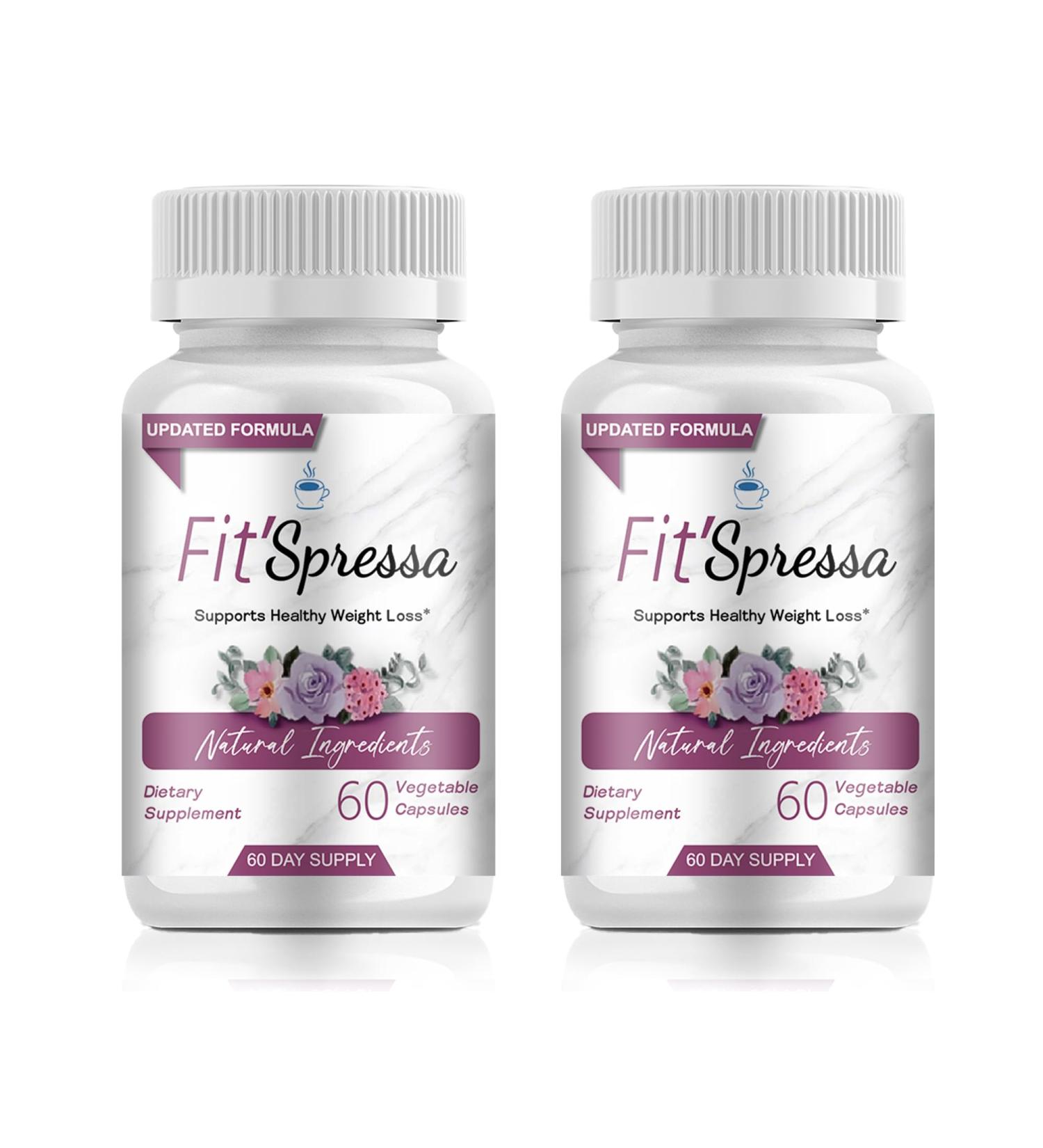 Fit'Spressa Pills Coffee Wellness Management Capsules - Updated Formula - 60 Capsules for 30 Servings