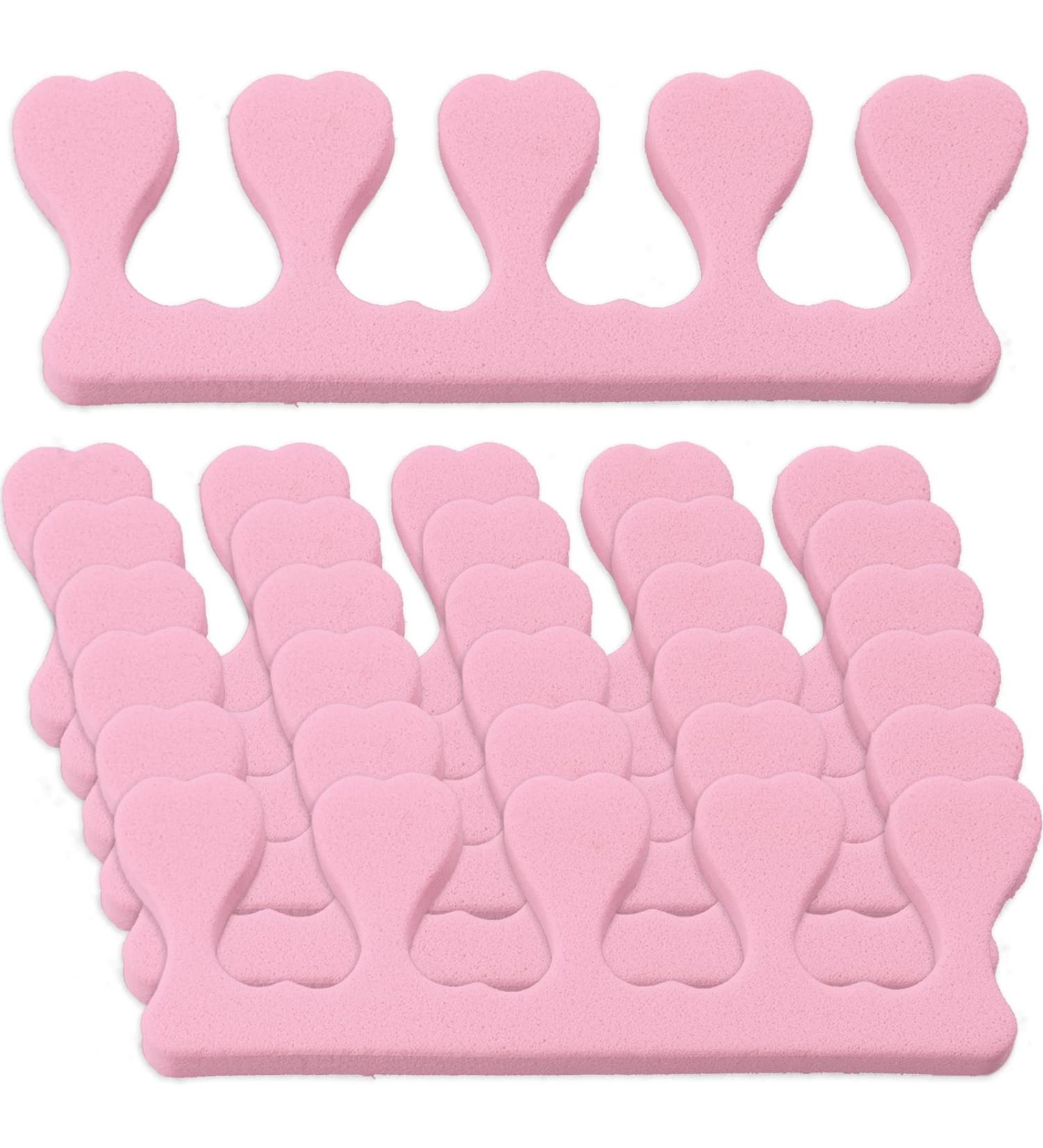 Sponge Toe Separators - 24 Pcs Toe Dividers for Manicure & Pedicure - Nail Art Spacer for Men and Women - Beauty Accessories (Random Color) - Buy Online on GoSupps.com