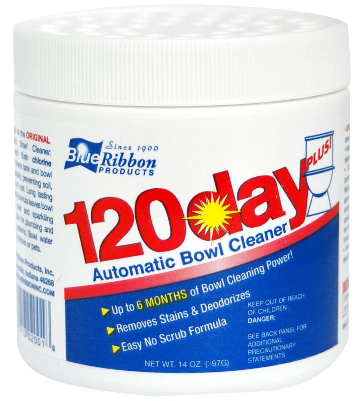 Blue Ribbon 120 Day Plus Toilet Bowl Cleaner 14 Ounce